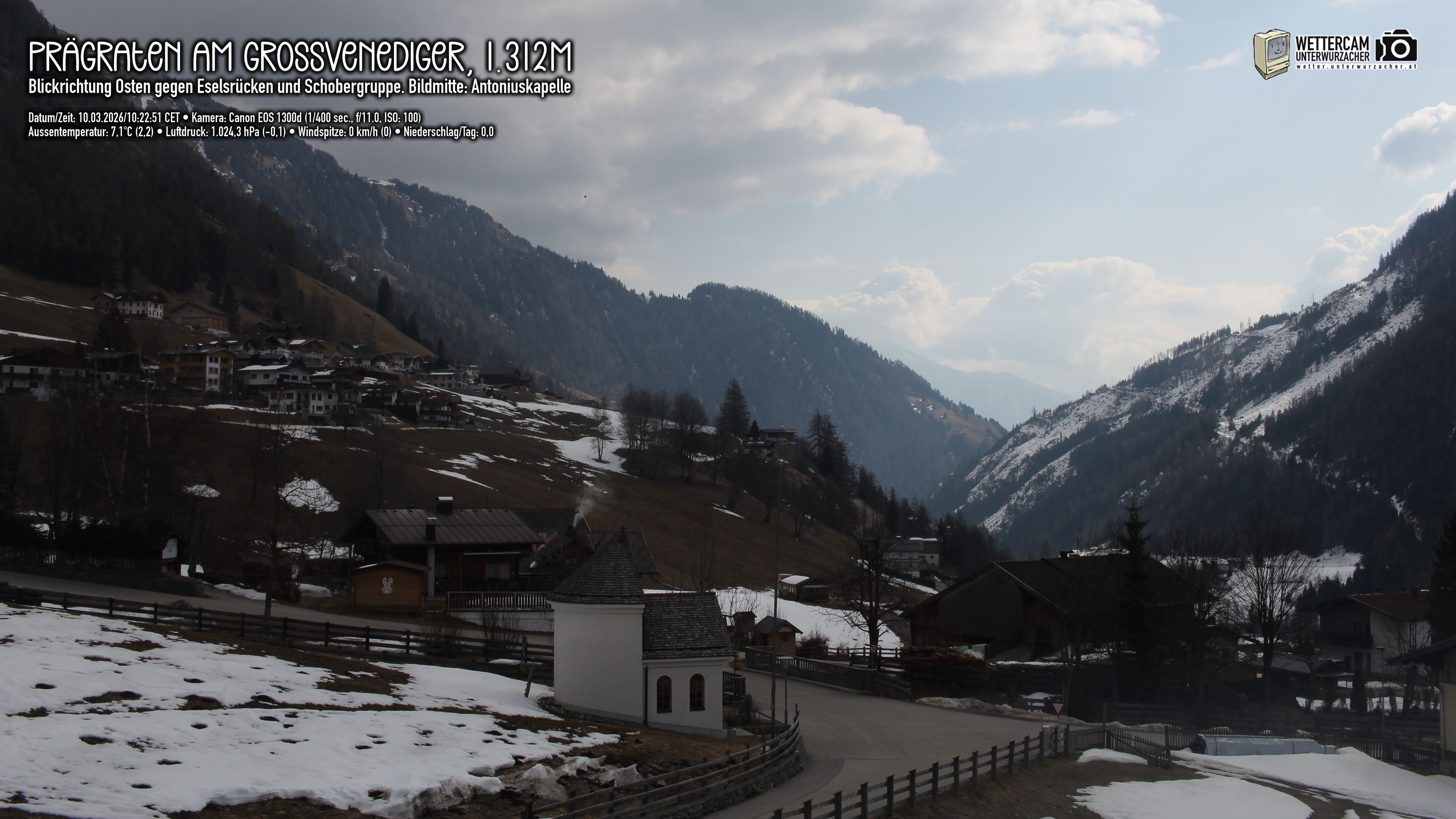 Archiv Foto Webcam Prägraten in Osttirol