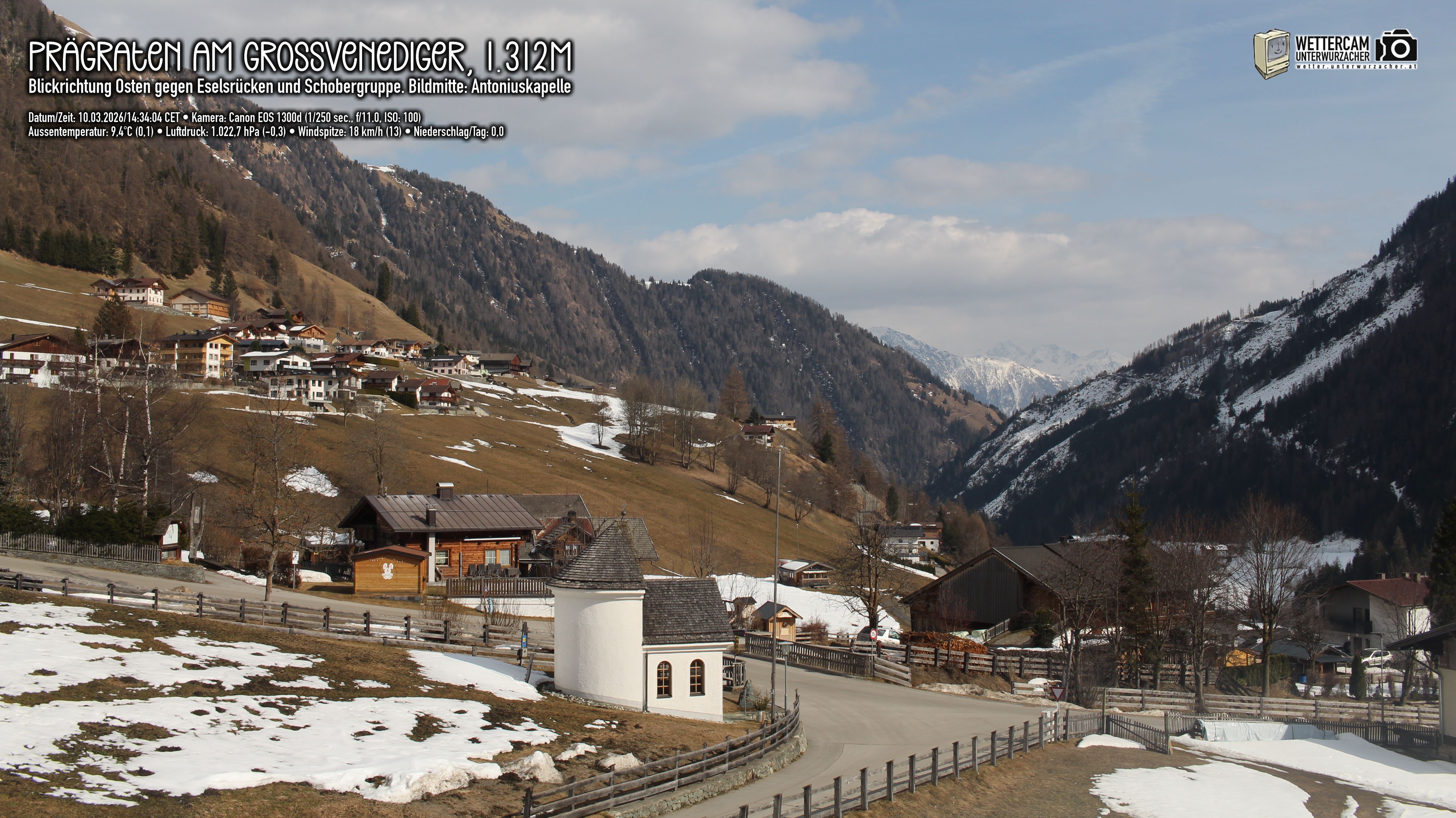 Archiv Foto Webcam Prägraten in Osttirol