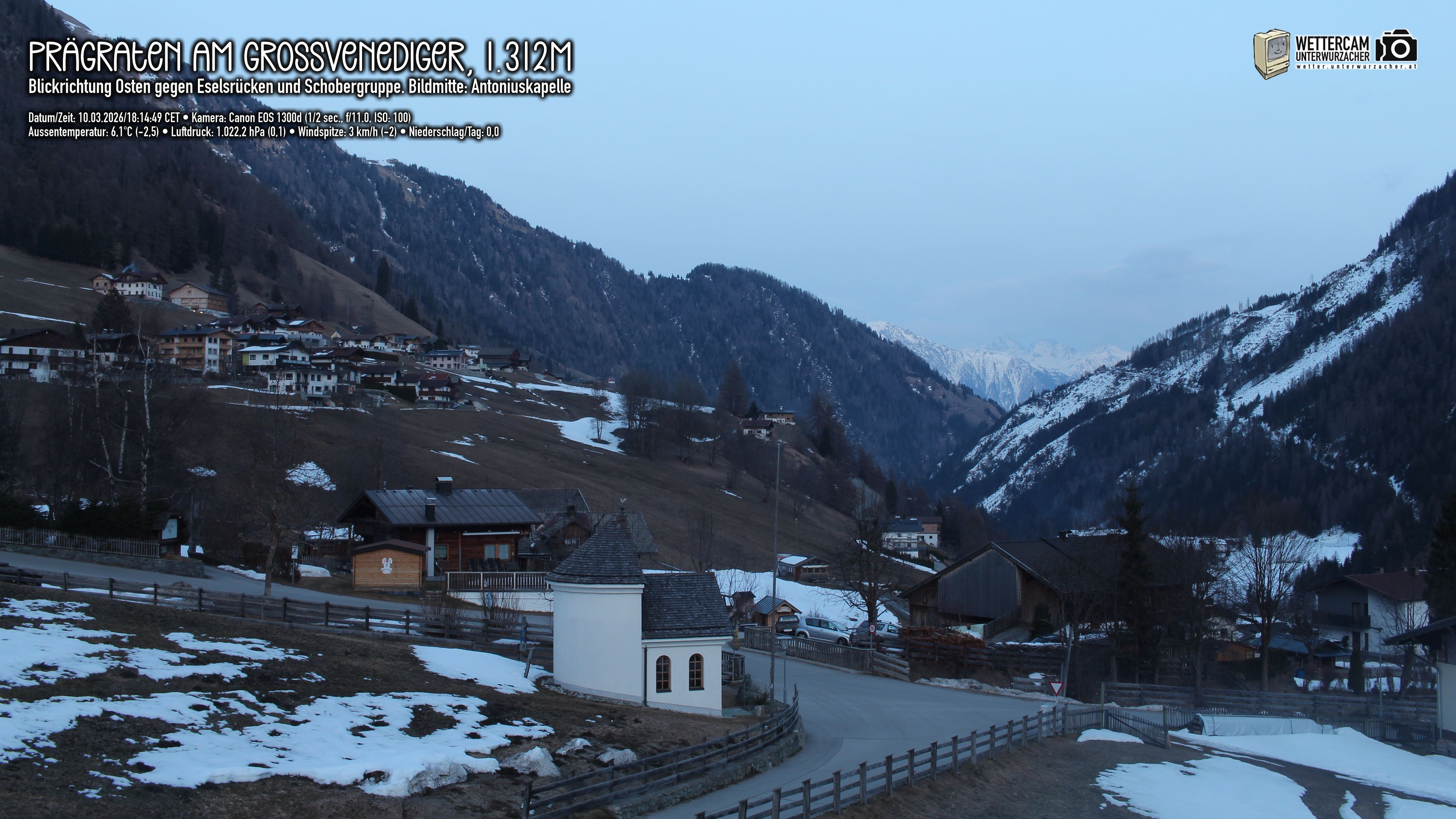 Archiv Foto Webcam Prägraten in Osttirol