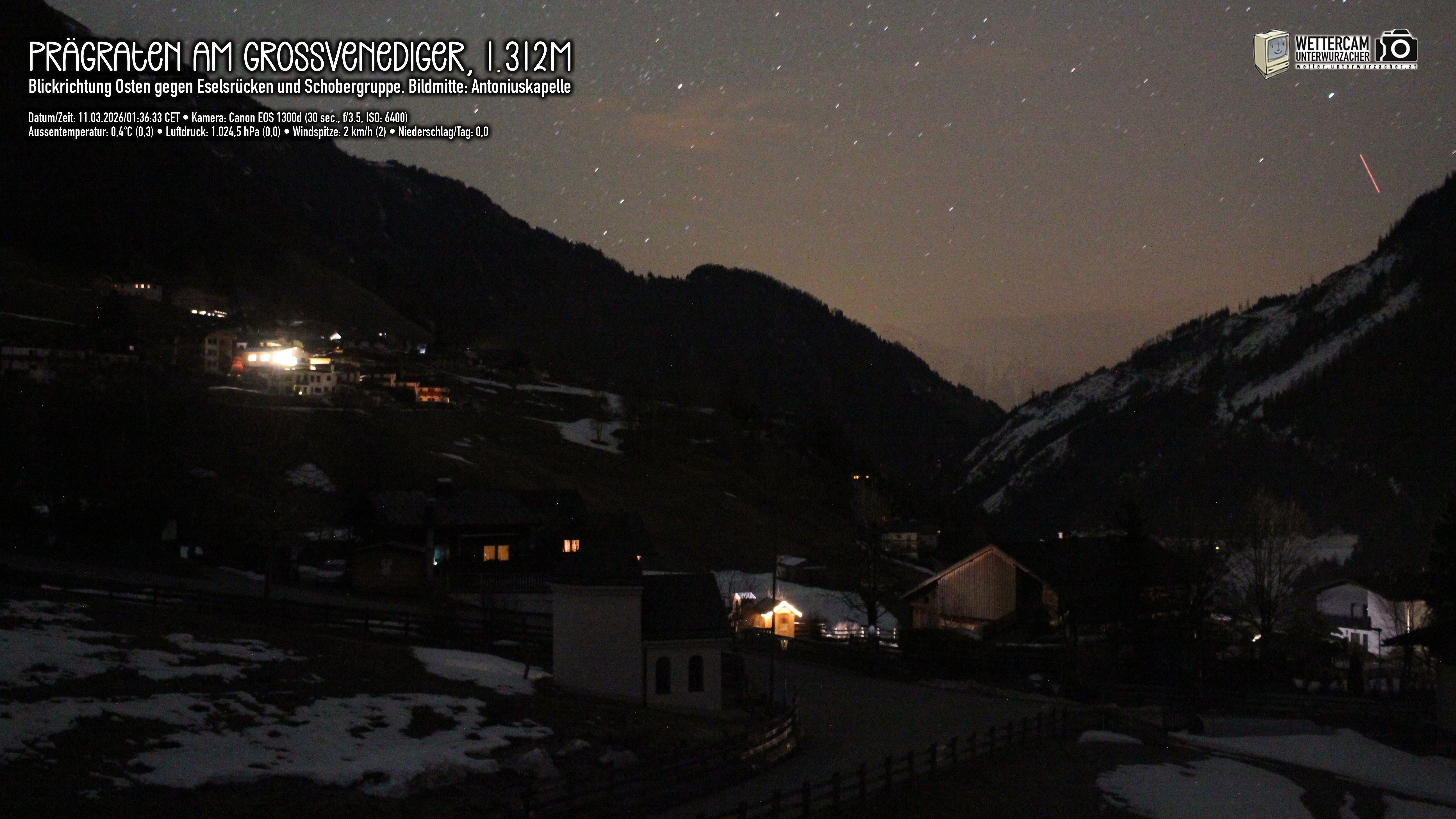 Archiv Foto Webcam Prägraten in Osttirol