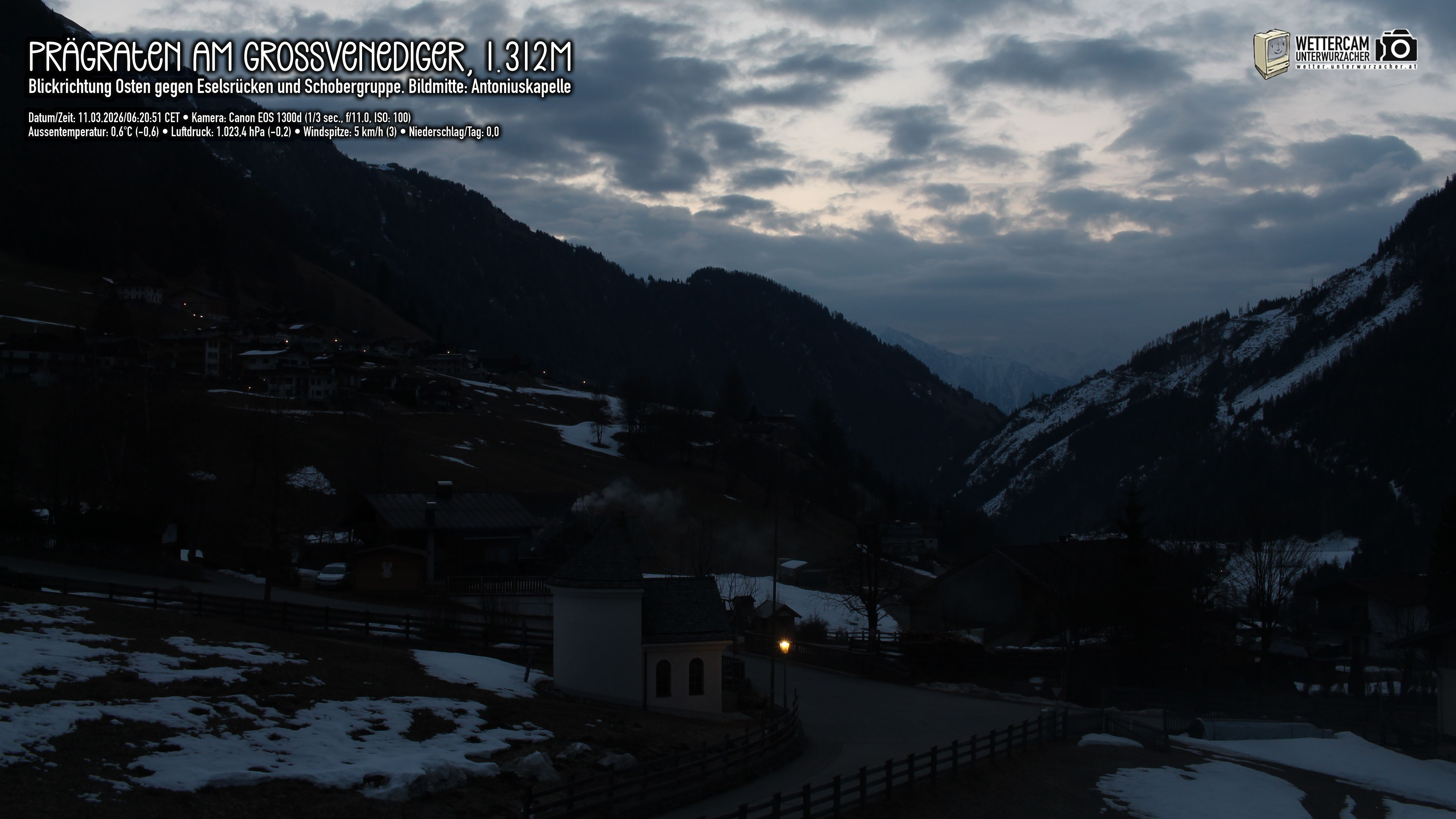 Archiv Foto Webcam Prägraten in Osttirol