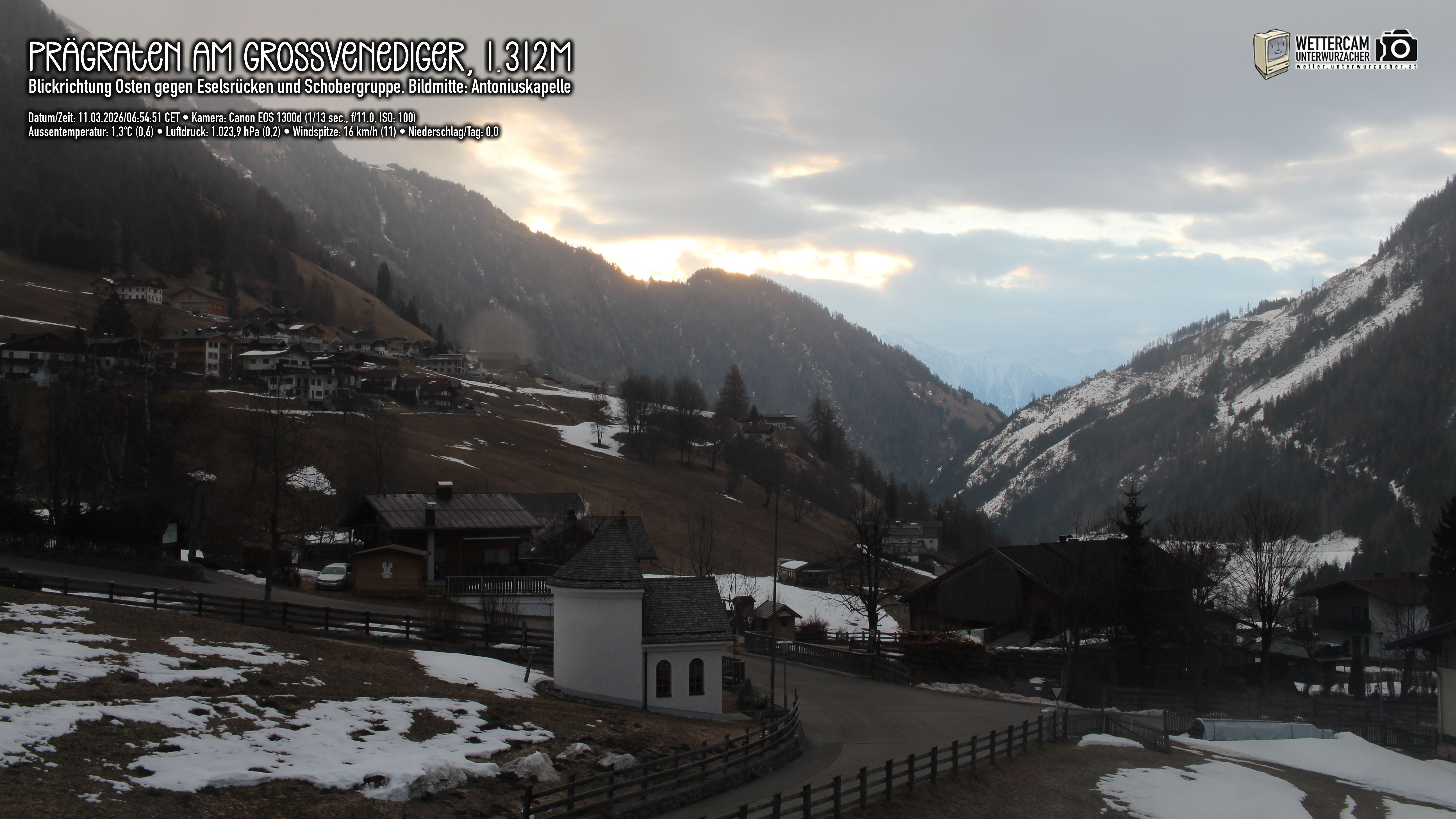 Archiv Foto Webcam Prägraten in Osttirol