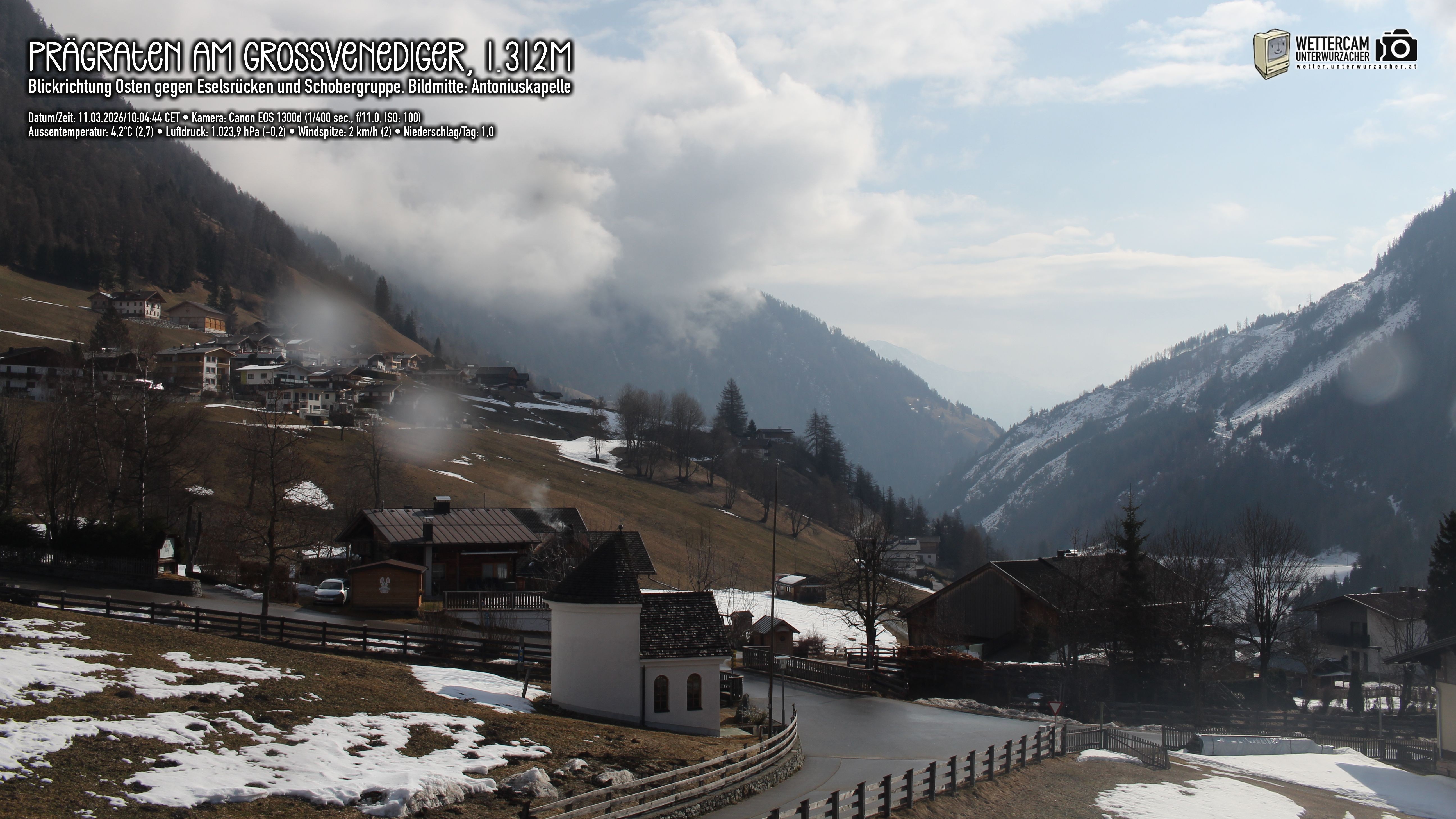 Archiv Foto Webcam Prägraten in Osttirol