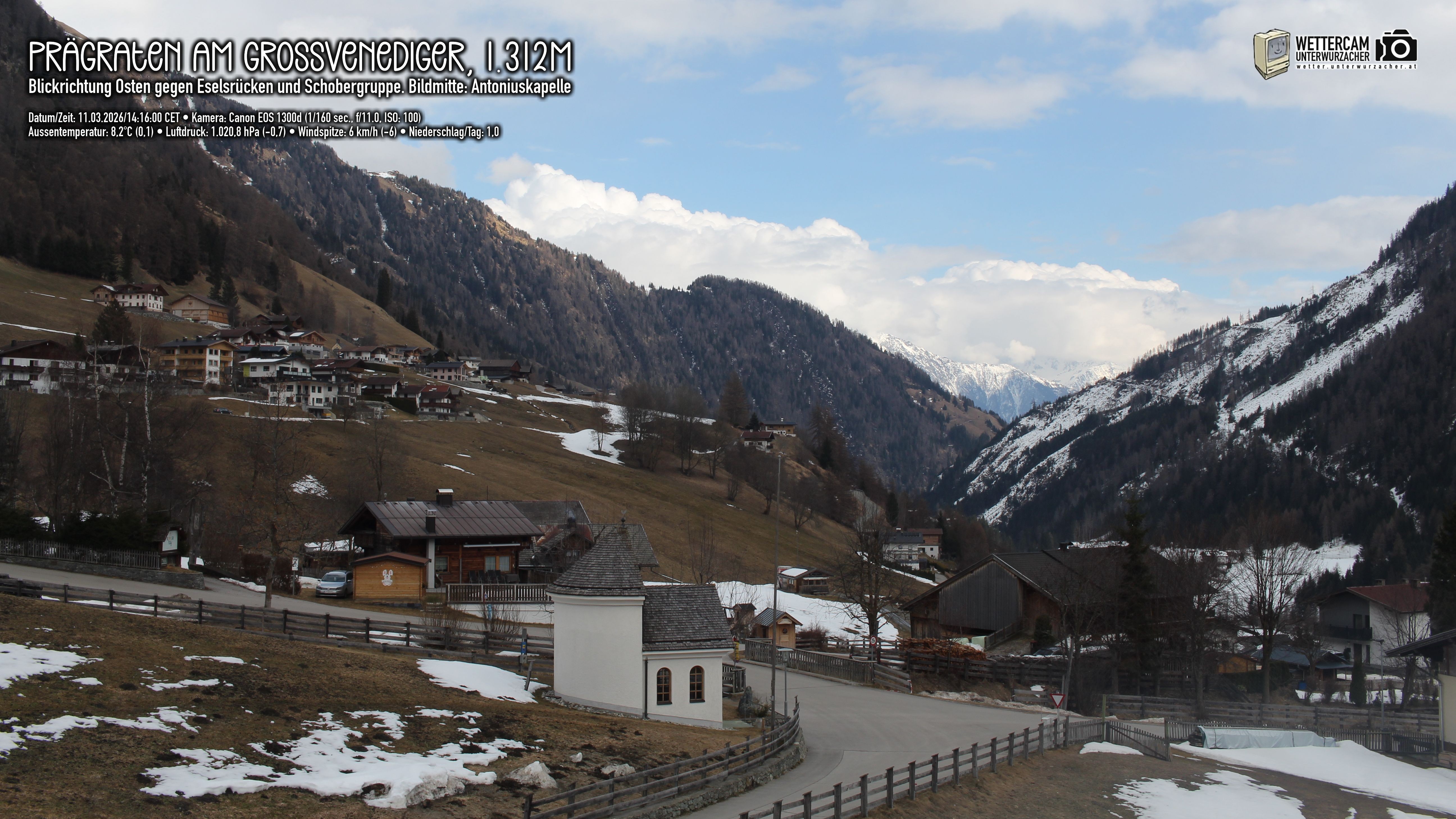 Archiv Foto Webcam Prägraten in Osttirol