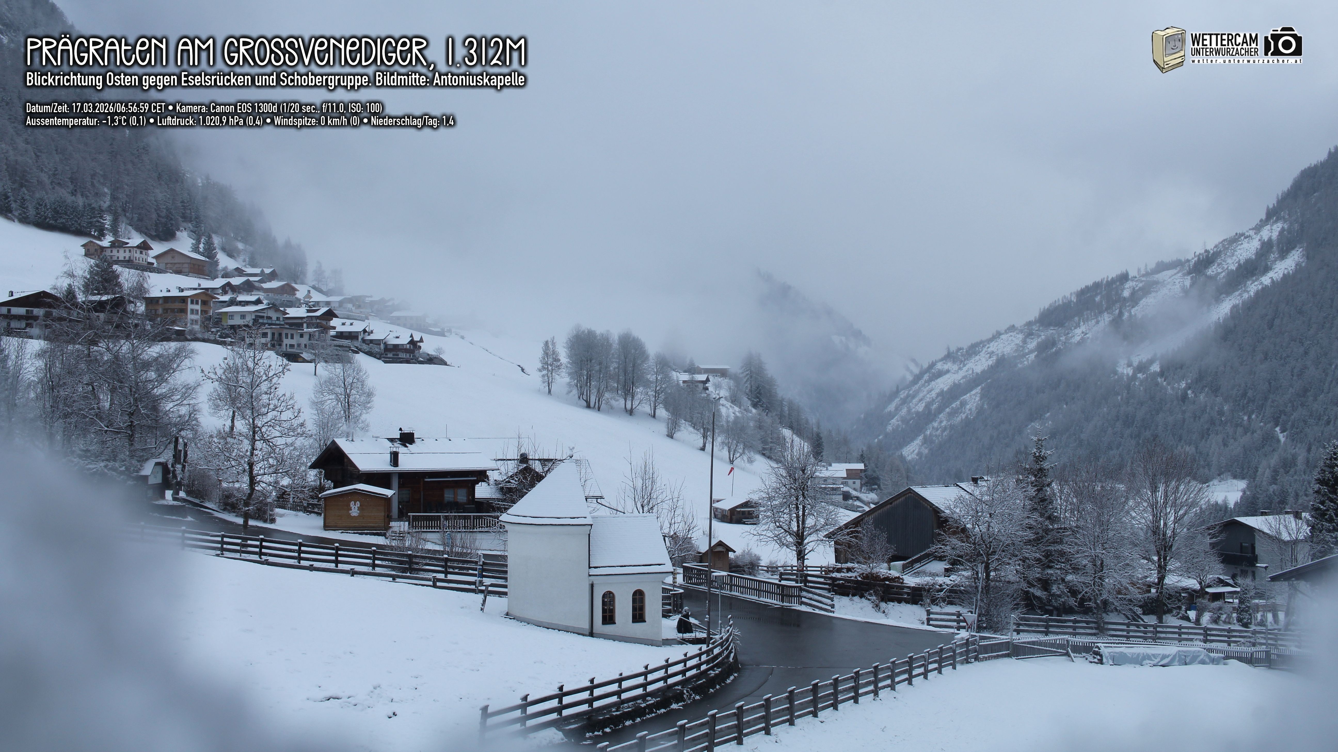 Archiv Foto Webcam Prägraten in Osttirol