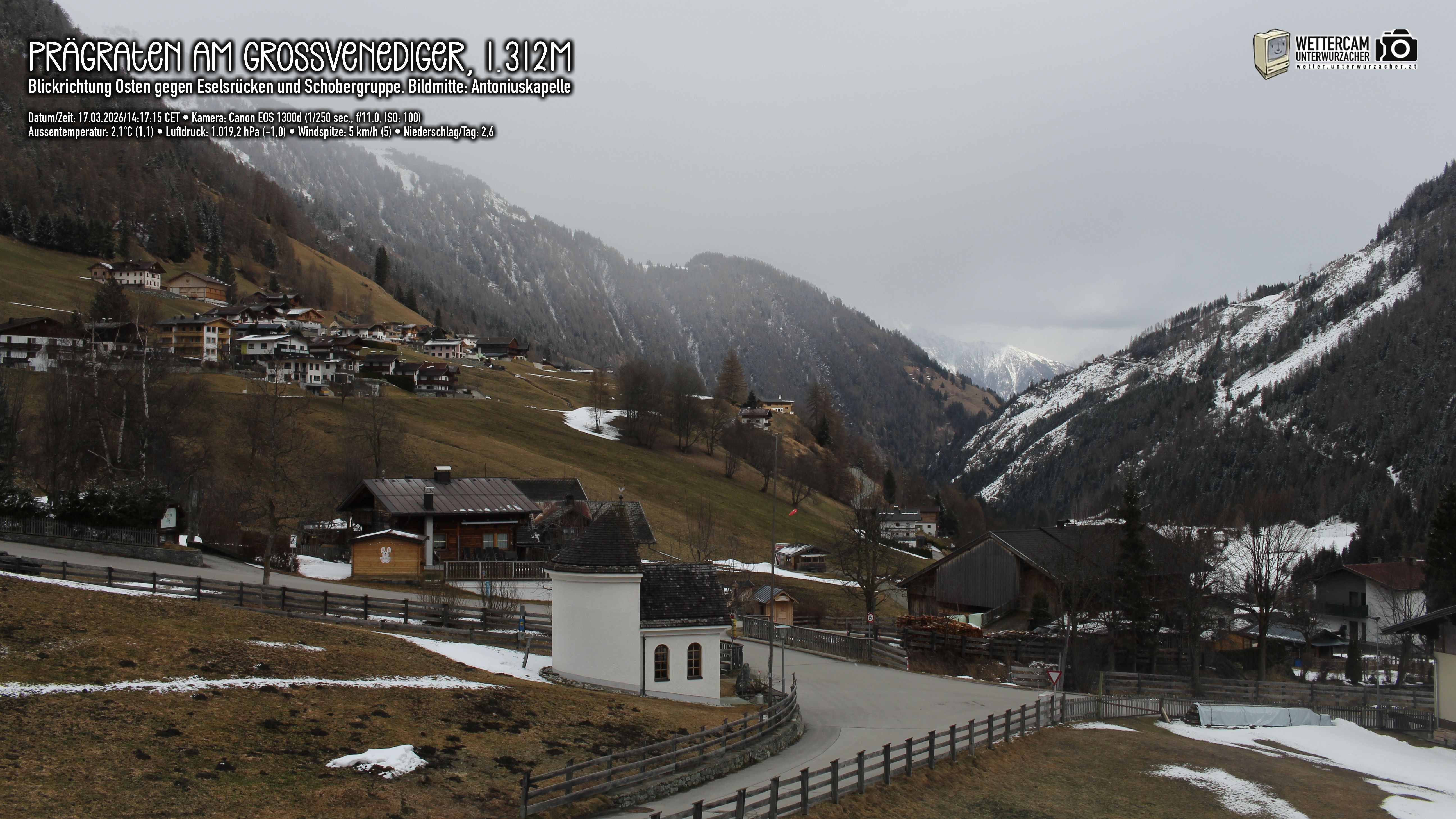 Archiv Foto Webcam Prägraten in Osttirol