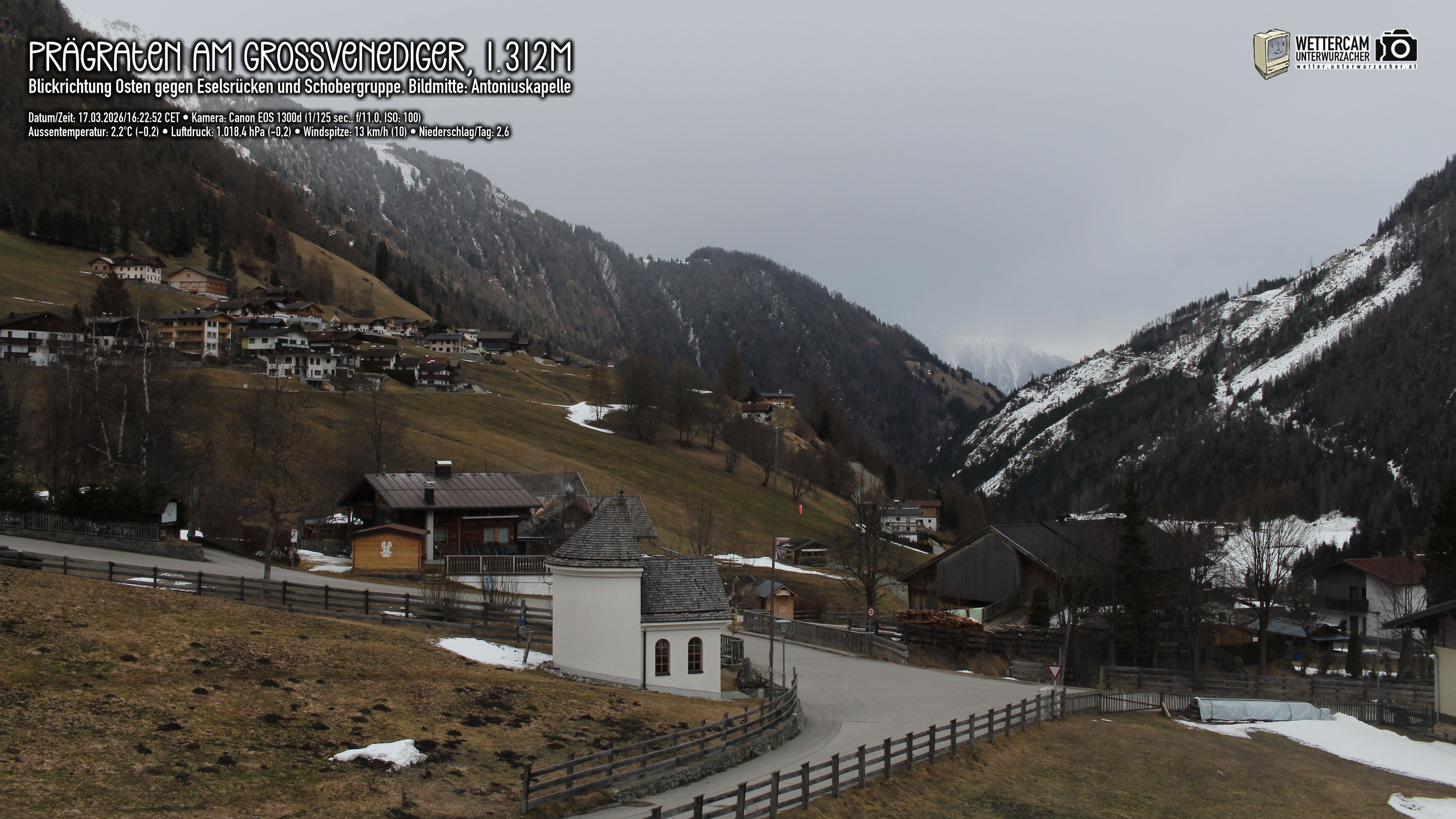 Archiv Foto Webcam Prägraten in Osttirol