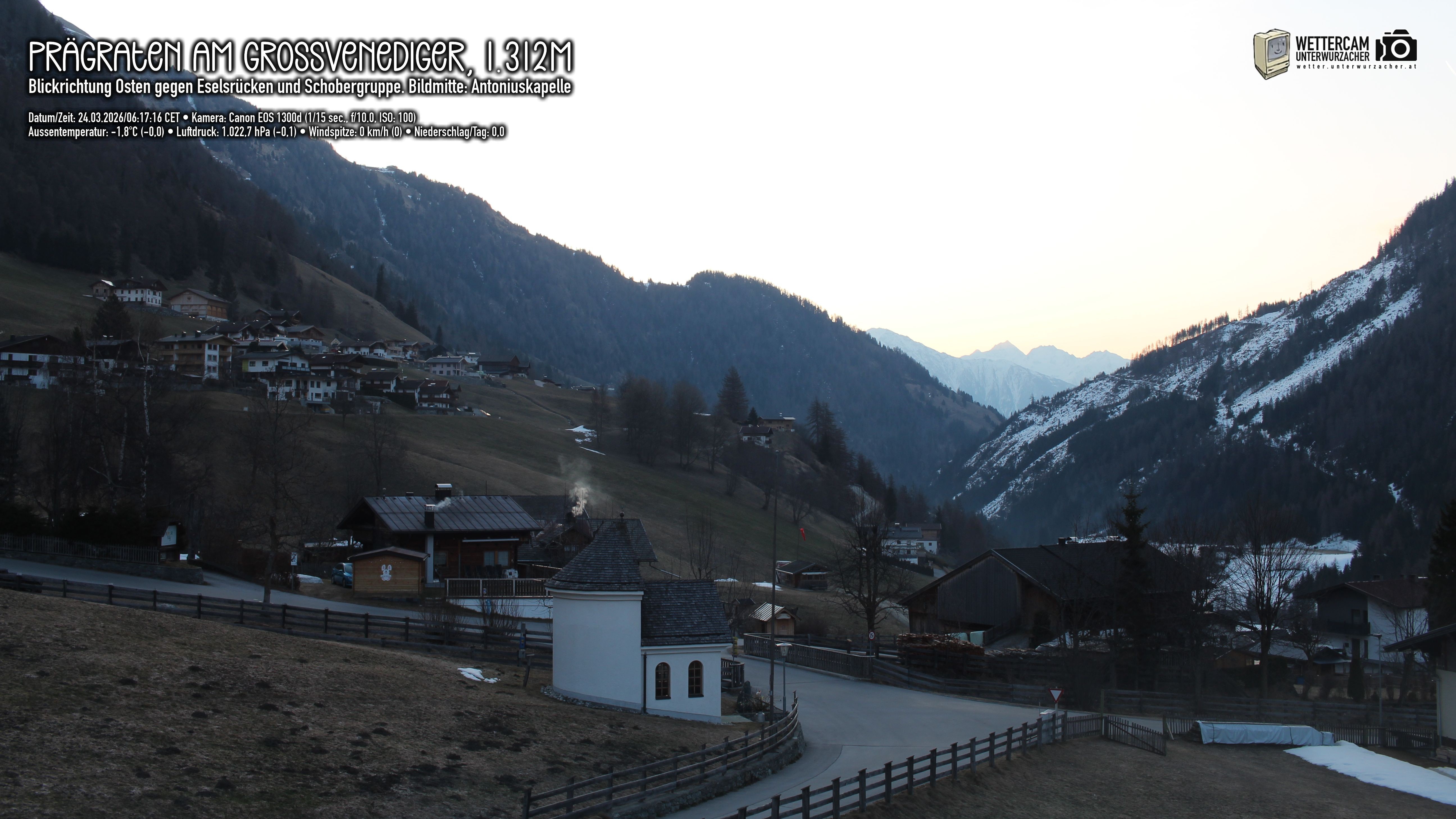 Archived image Webcam Prägraten, East Tyrol
