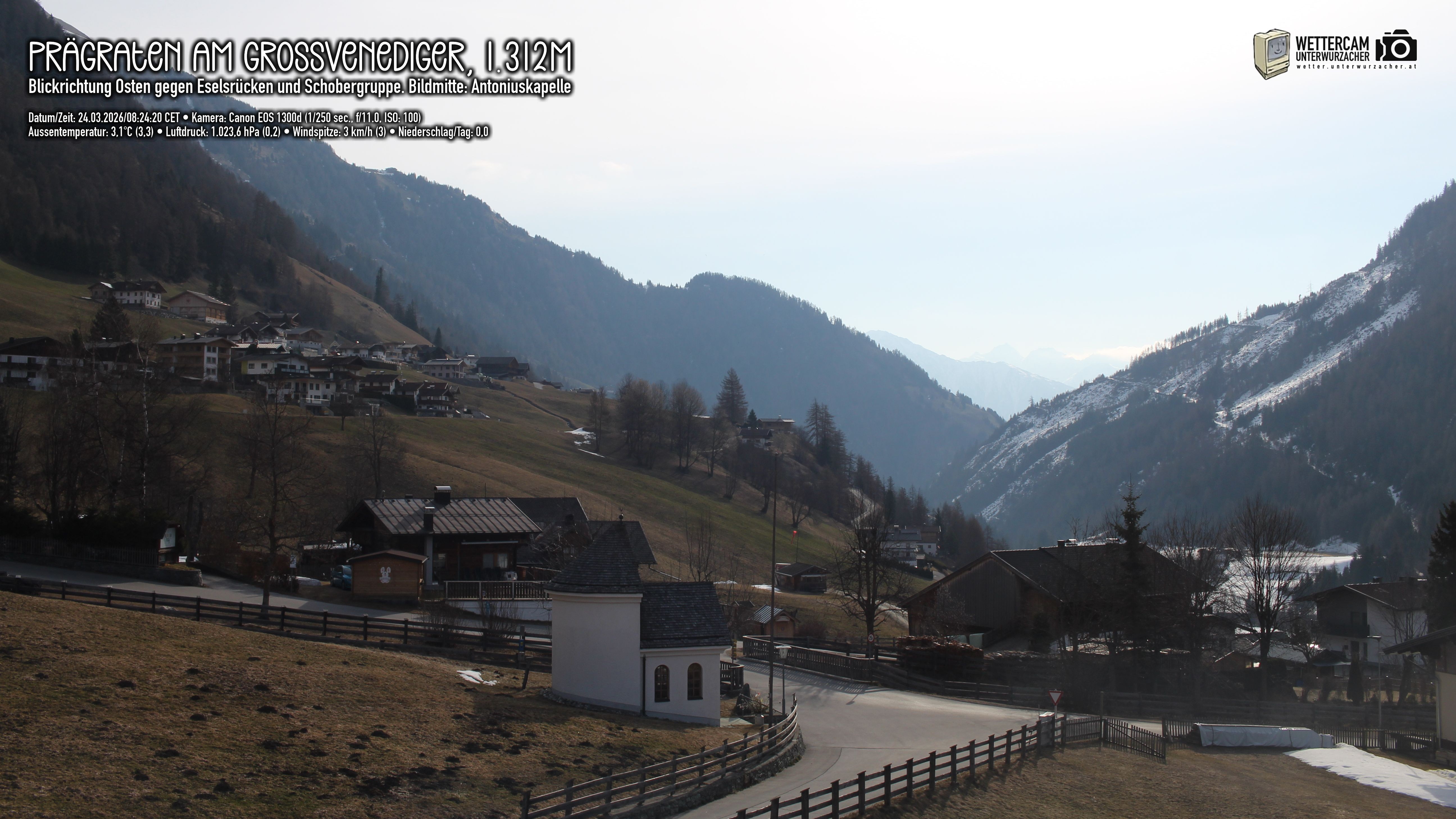 Archived image Webcam Prägraten, East Tyrol