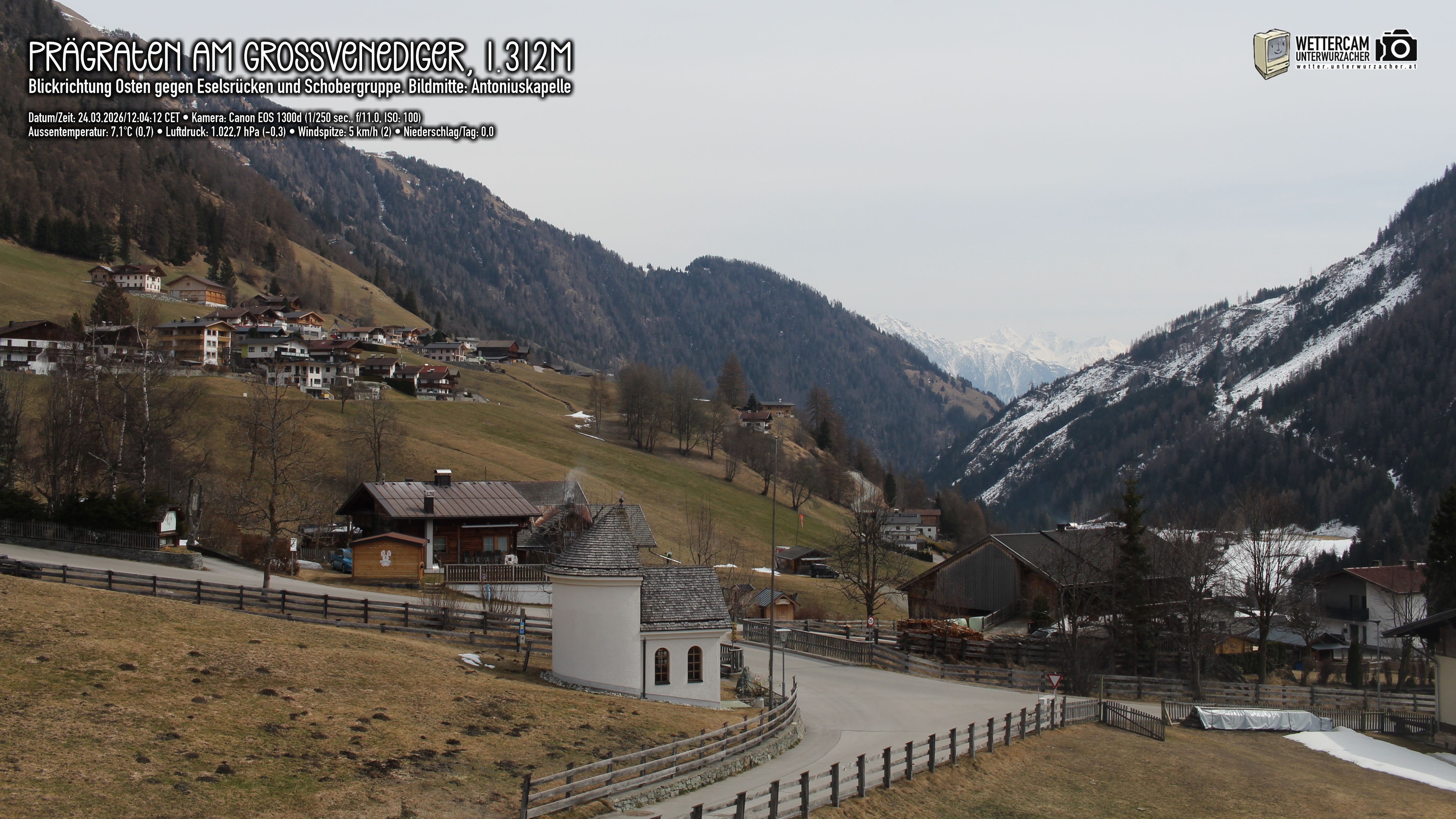 Archived image Webcam Prägraten, East Tyrol