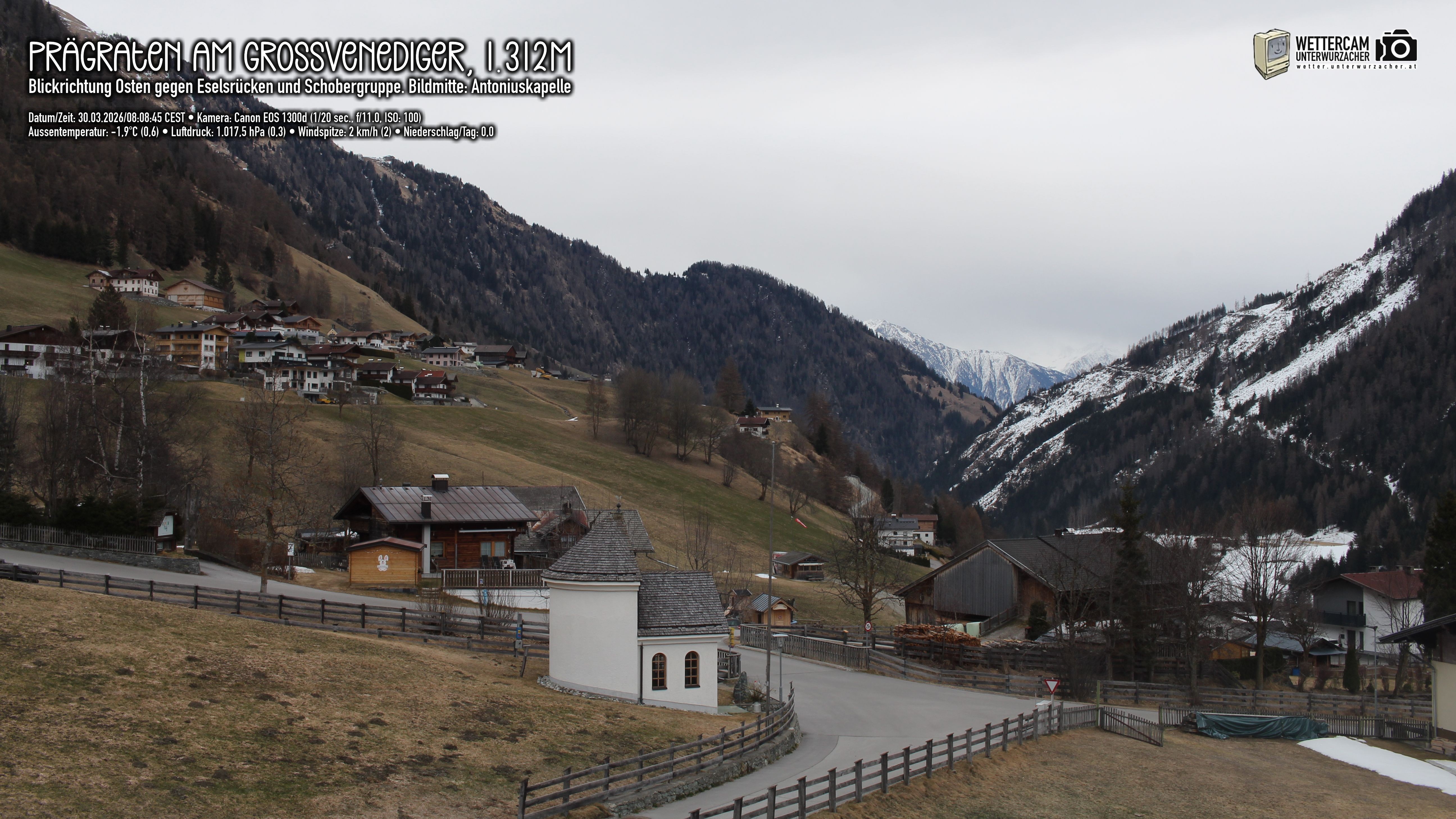 Archiv Foto Webcam Prägraten in Osttirol