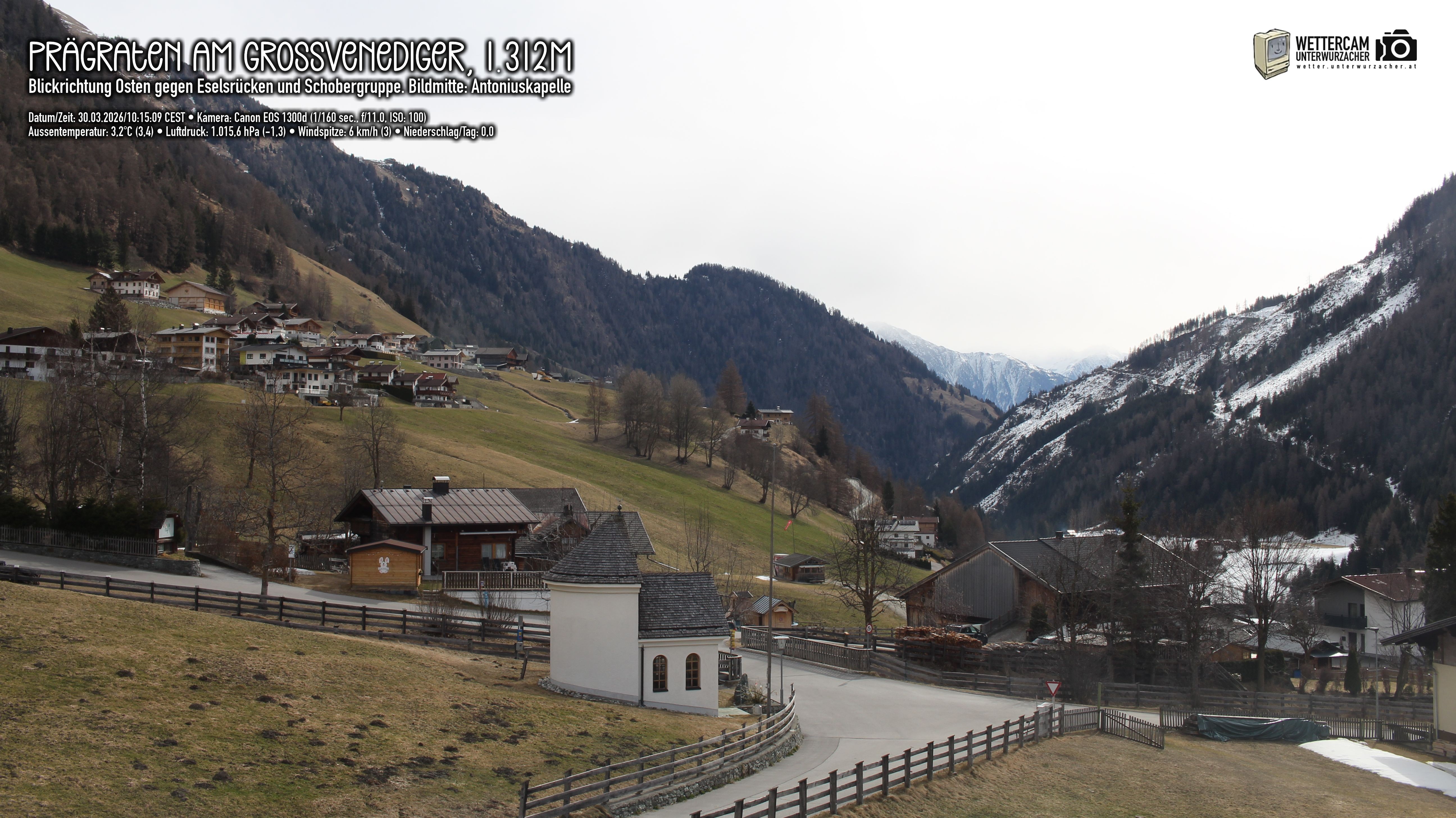 Archiv Foto Webcam Prägraten in Osttirol