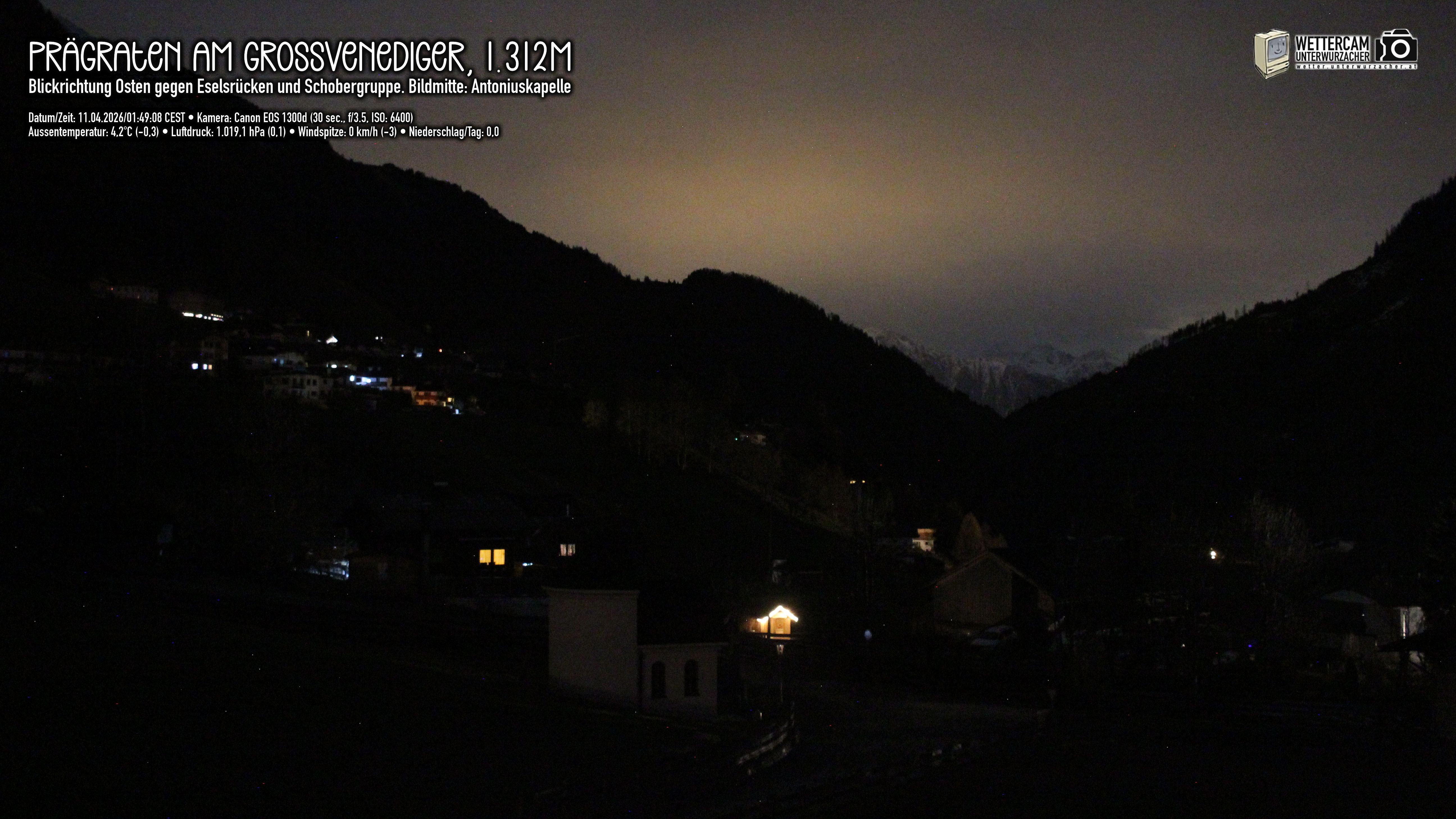 Archived image Webcam Prägraten, East Tyrol
