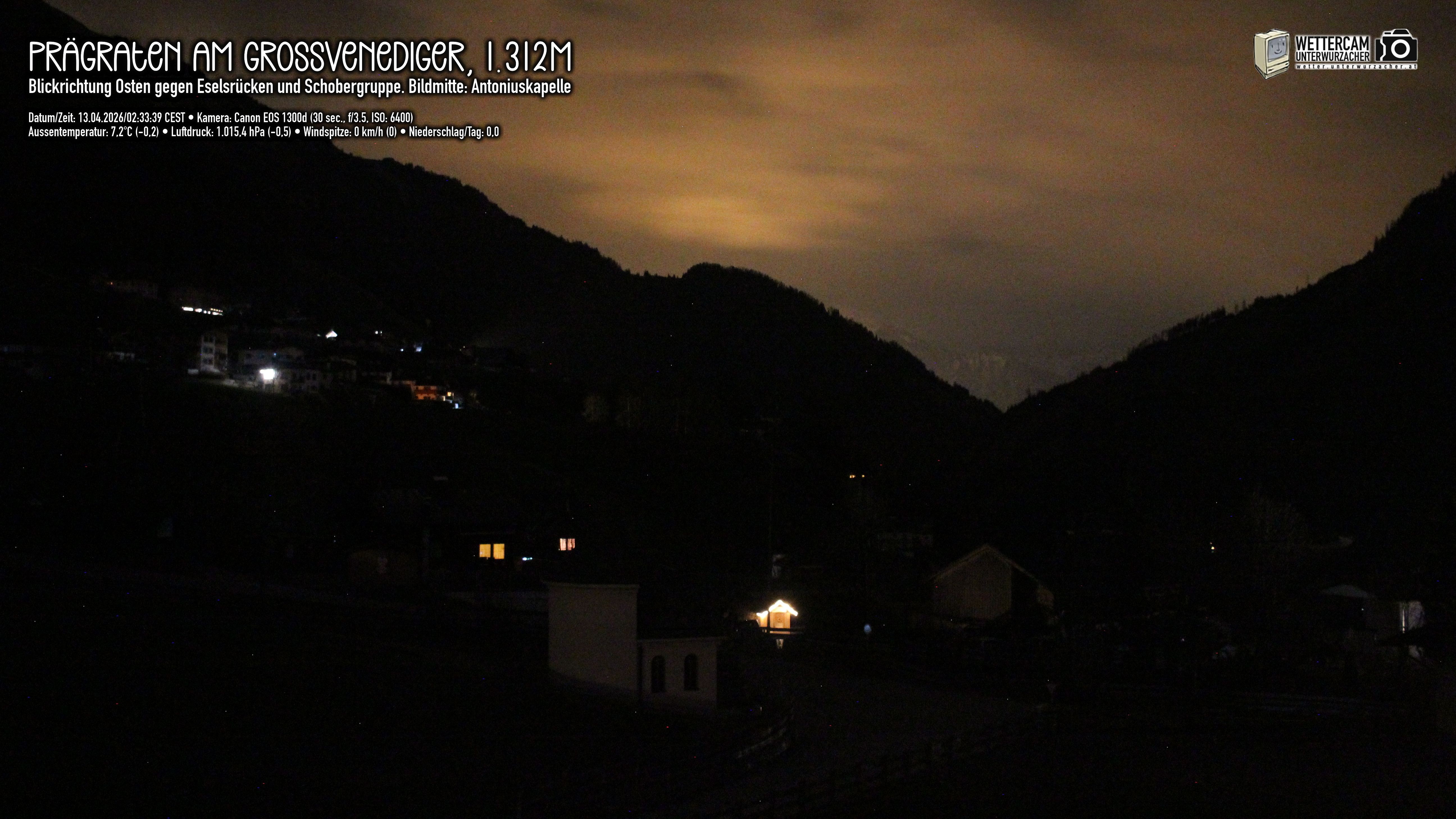 Archiv Foto Webcam Prägraten in Osttirol