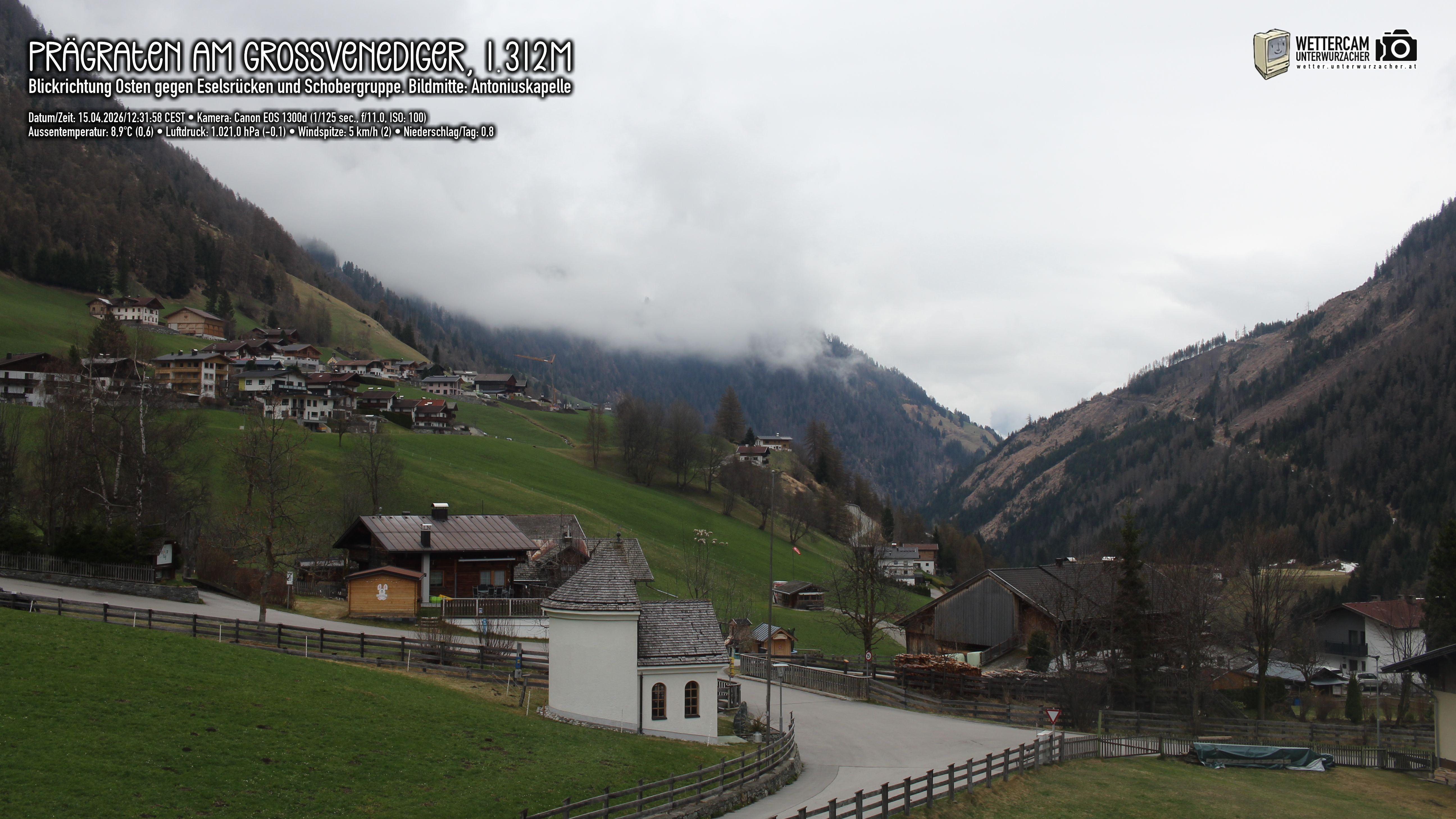 Archived image Webcam Prägraten, East Tyrol