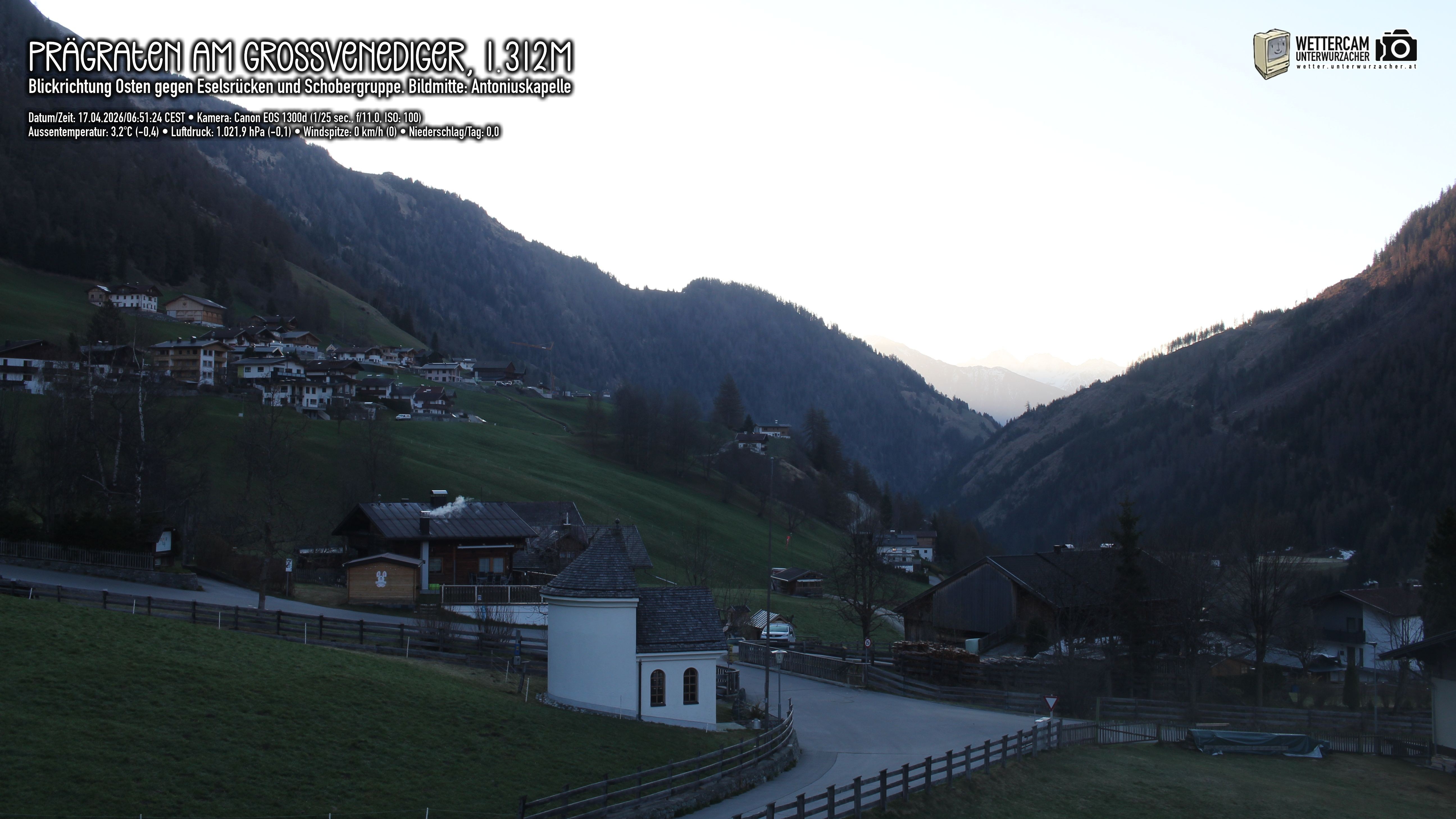 Archiv Foto Webcam Prägraten in Osttirol