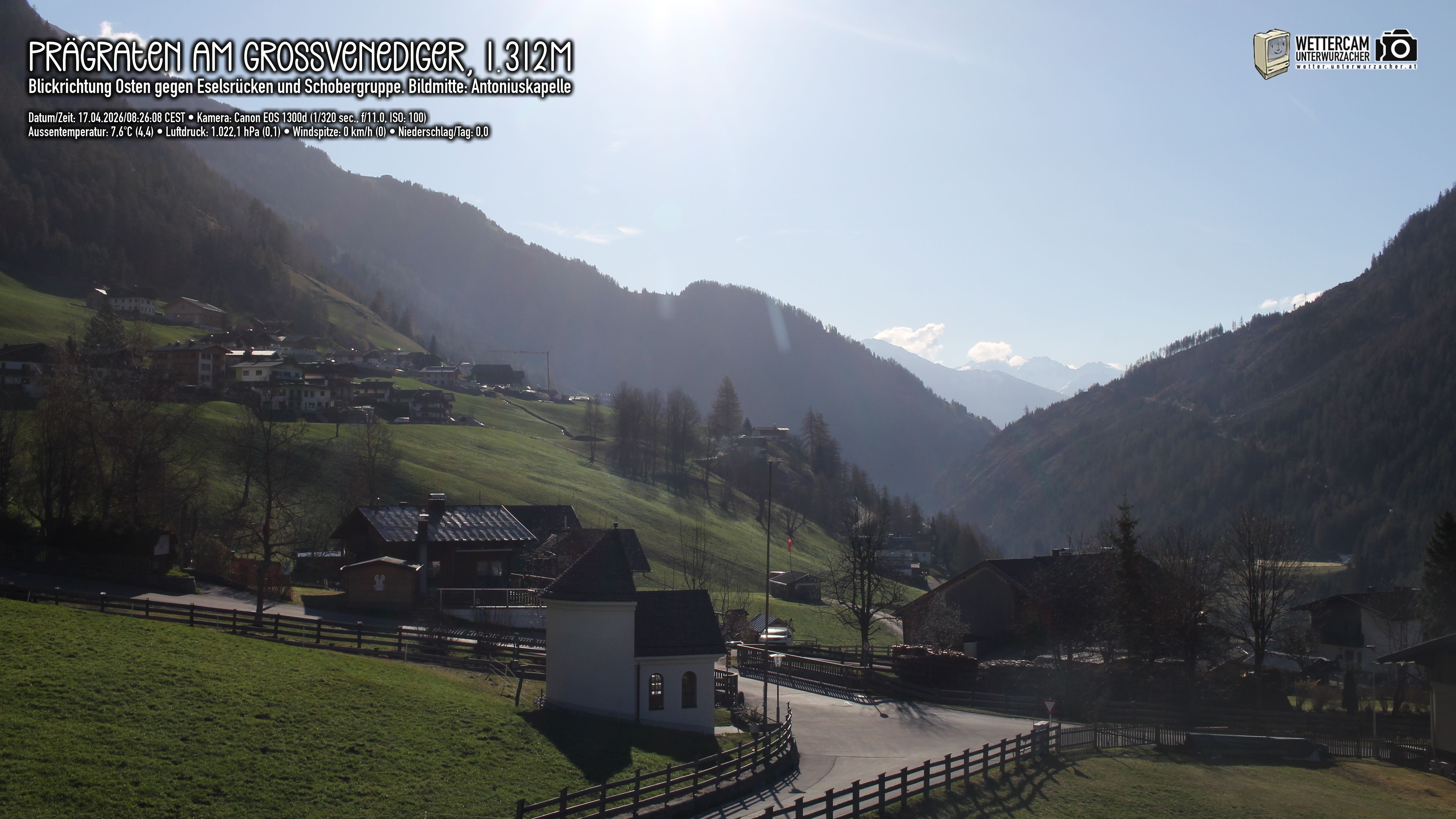 Archiv Foto Webcam Prägraten in Osttirol