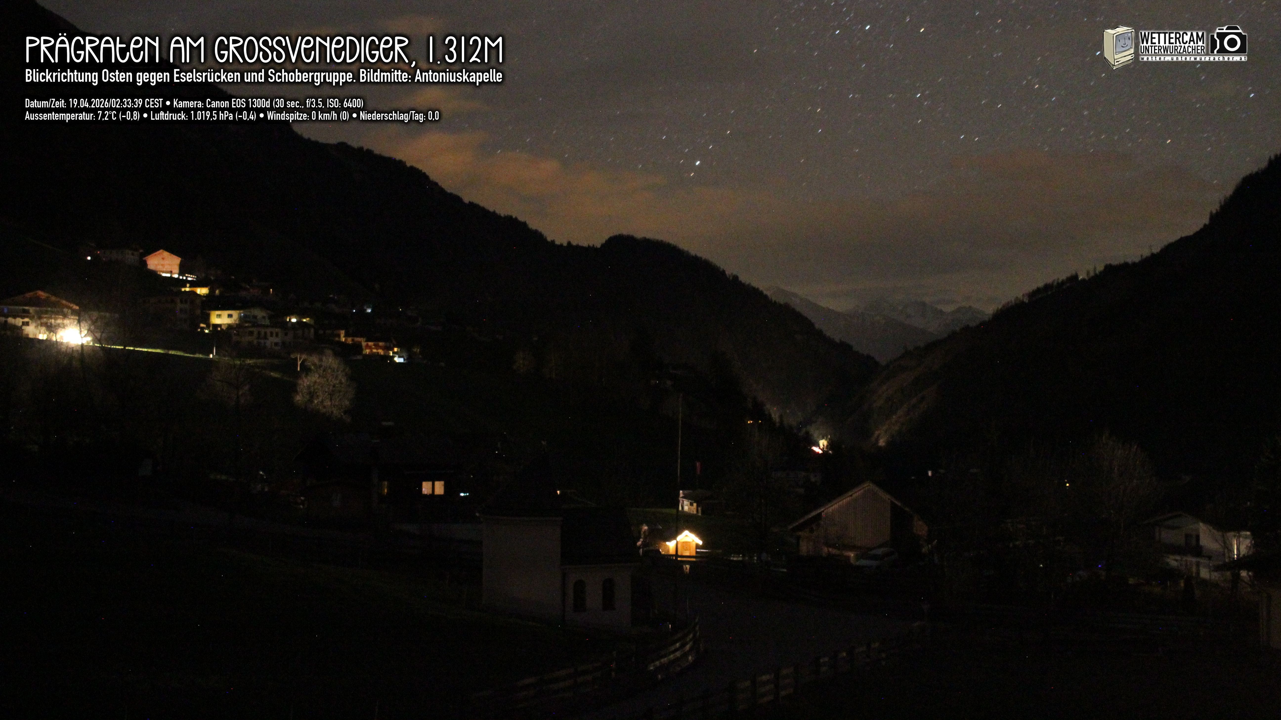 Archiv Foto Webcam Prägraten in Osttirol