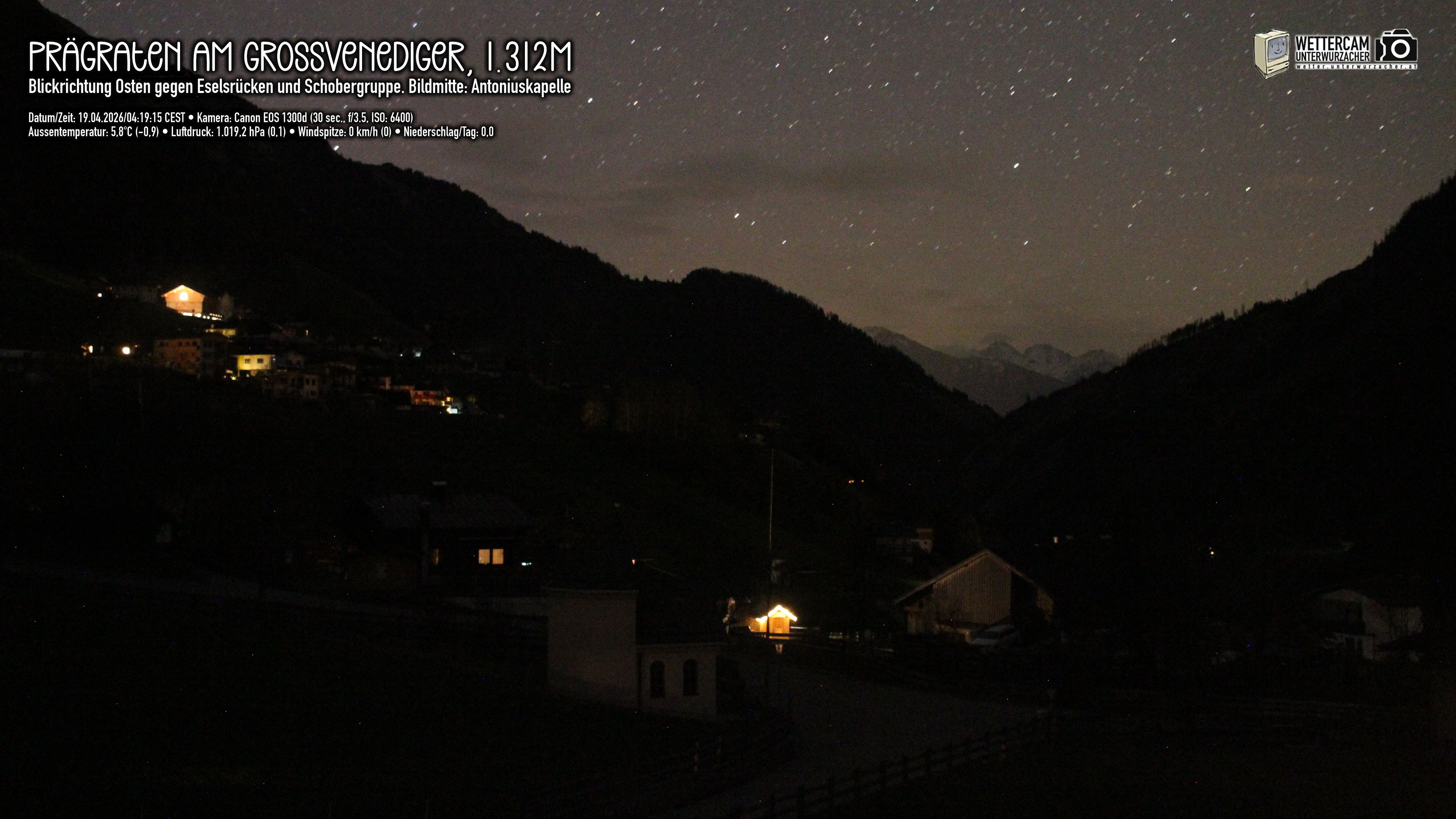 Archiv Foto Webcam Prägraten in Osttirol