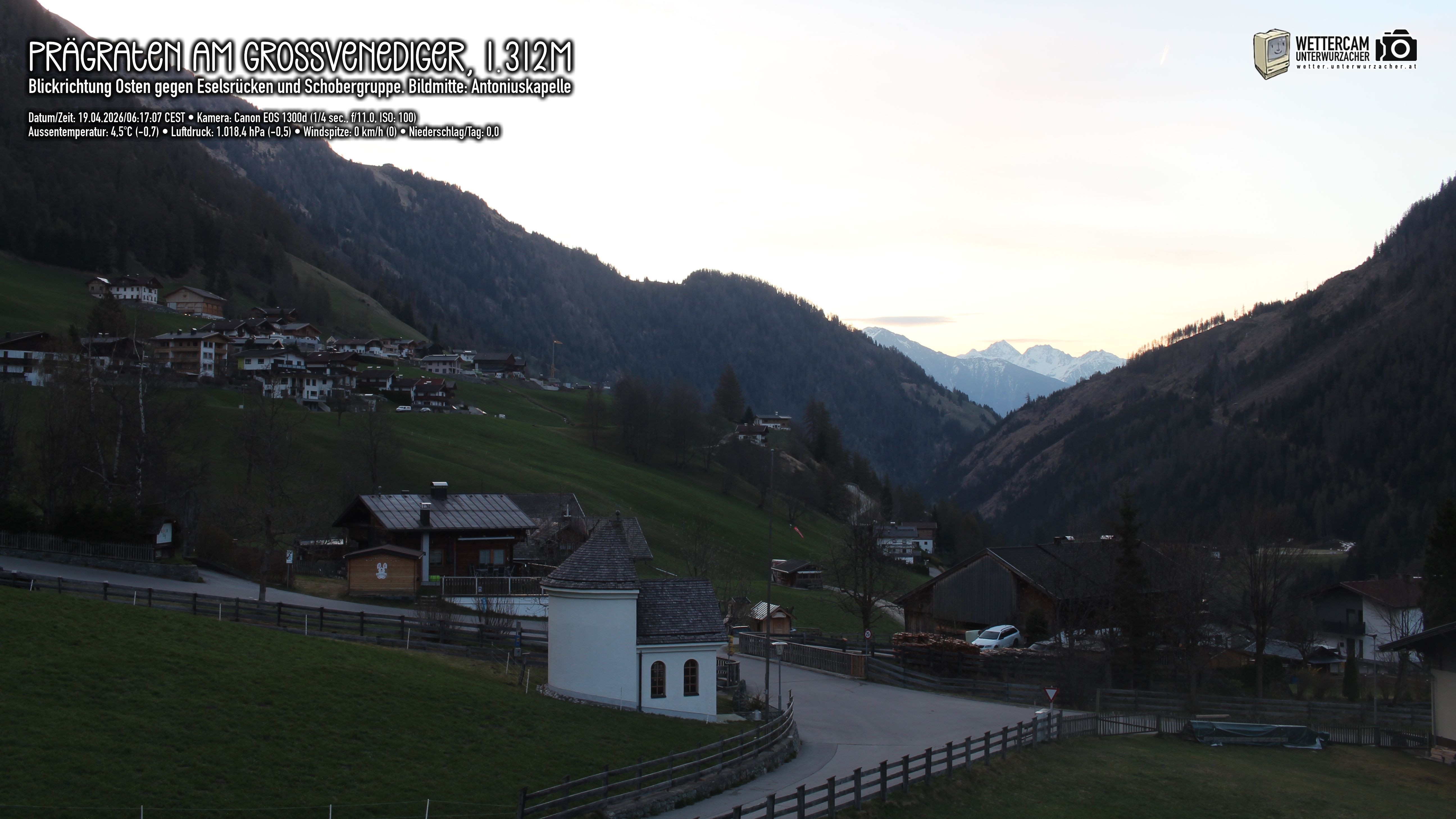 Archiv Foto Webcam Prägraten in Osttirol