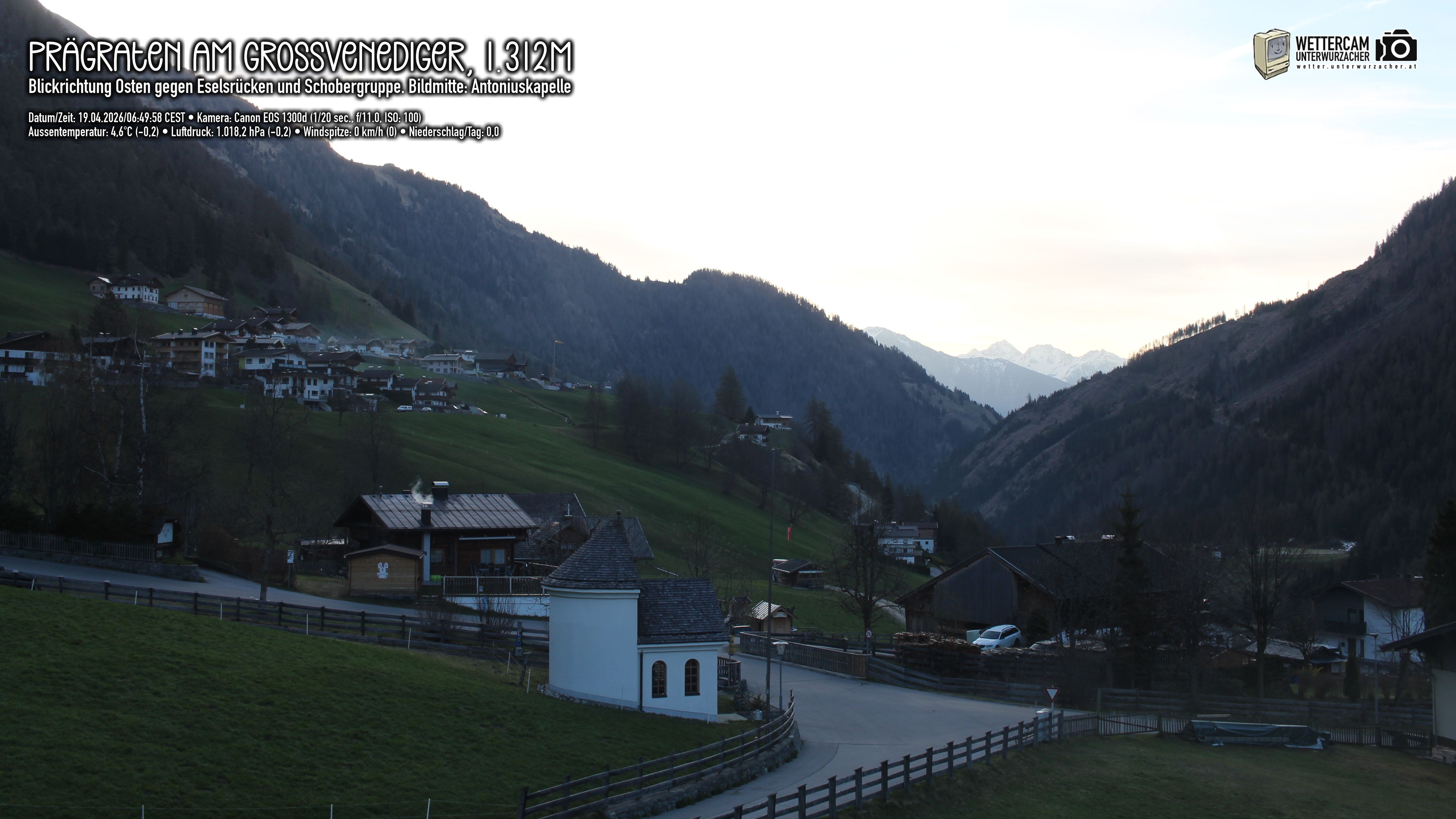 Archiv Foto Webcam Prägraten in Osttirol