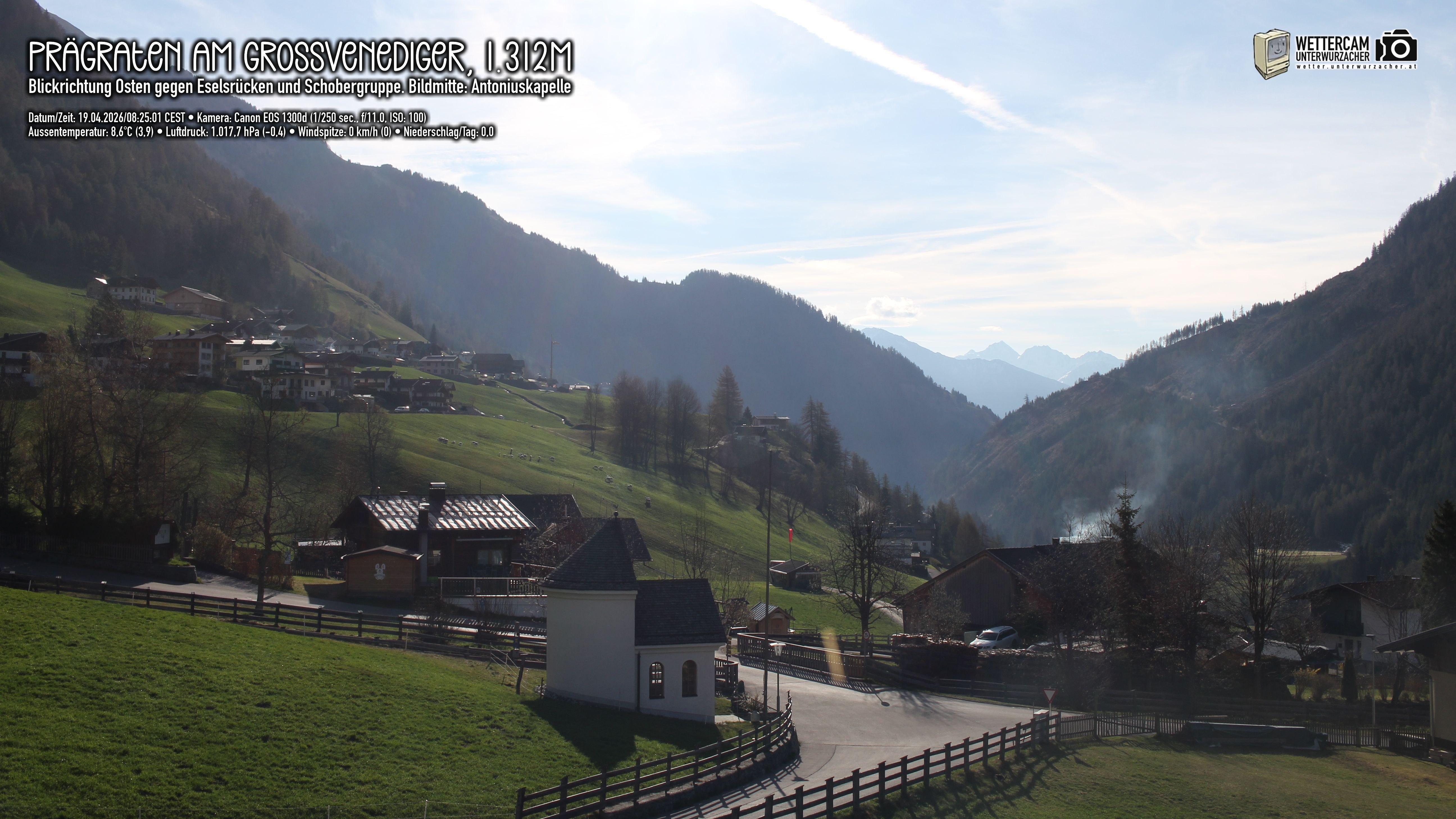 Archiv Foto Webcam Prägraten in Osttirol