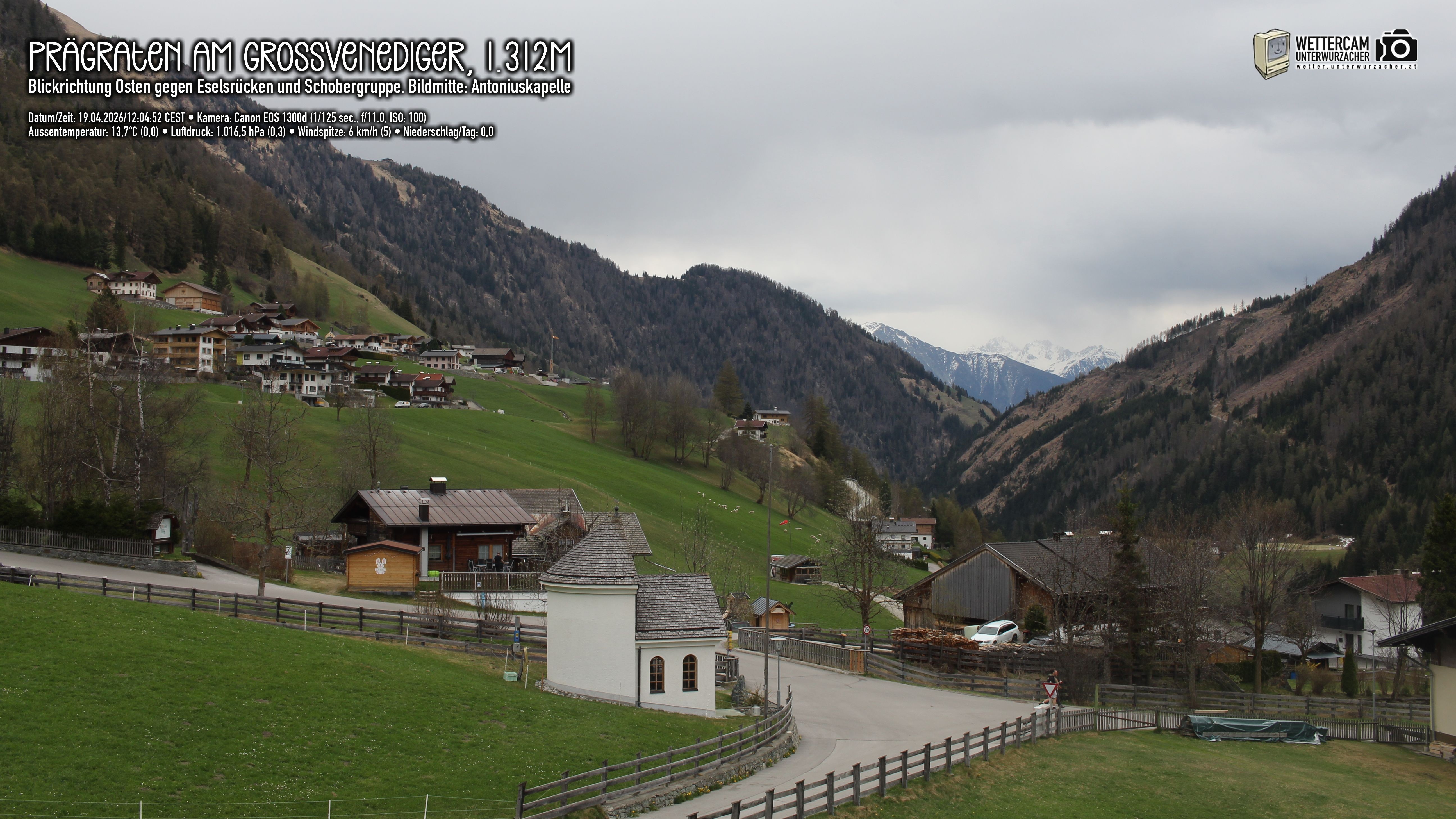 Archiv Foto Webcam Prägraten in Osttirol
