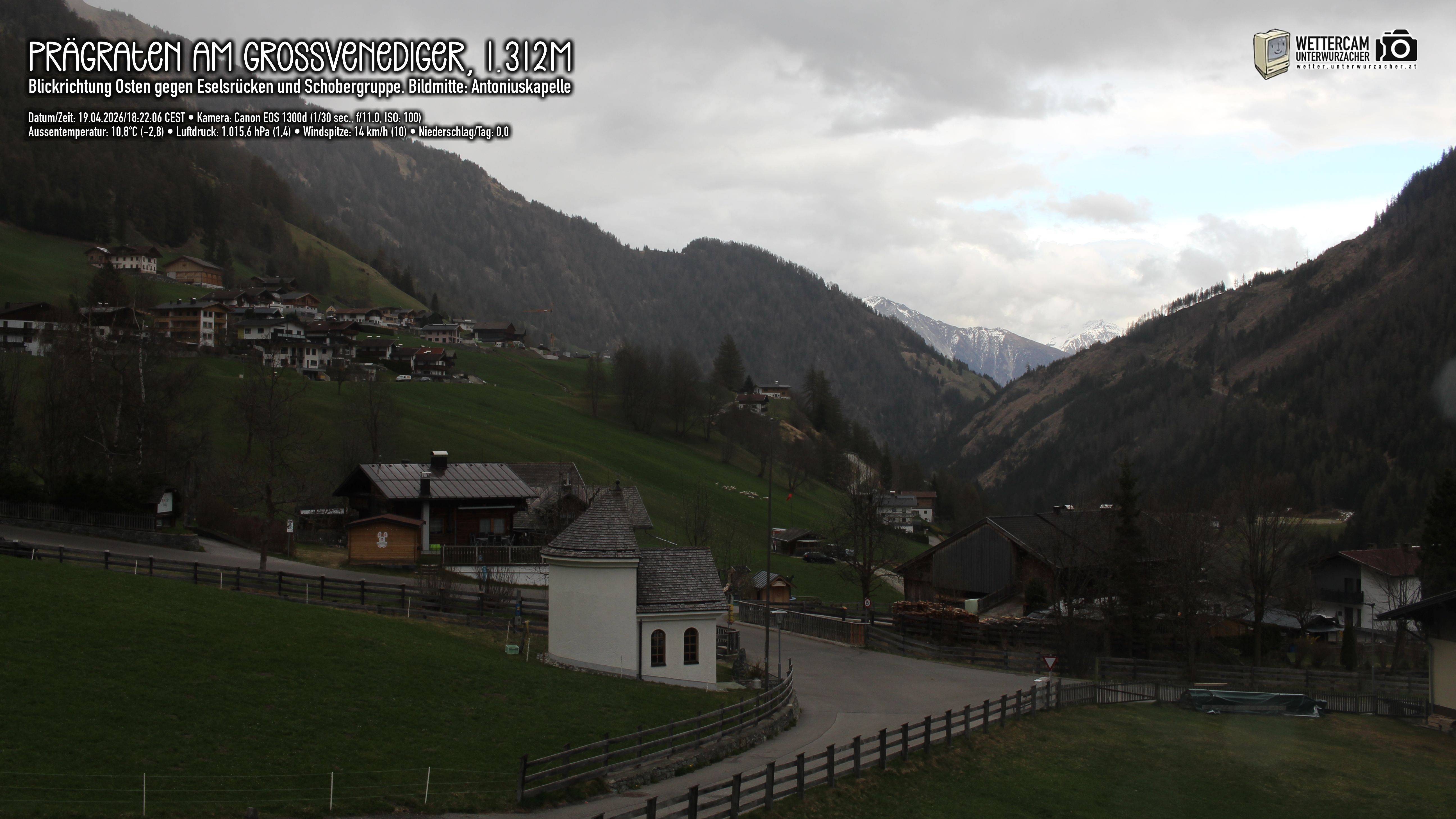 Archiv Foto Webcam Prägraten in Osttirol