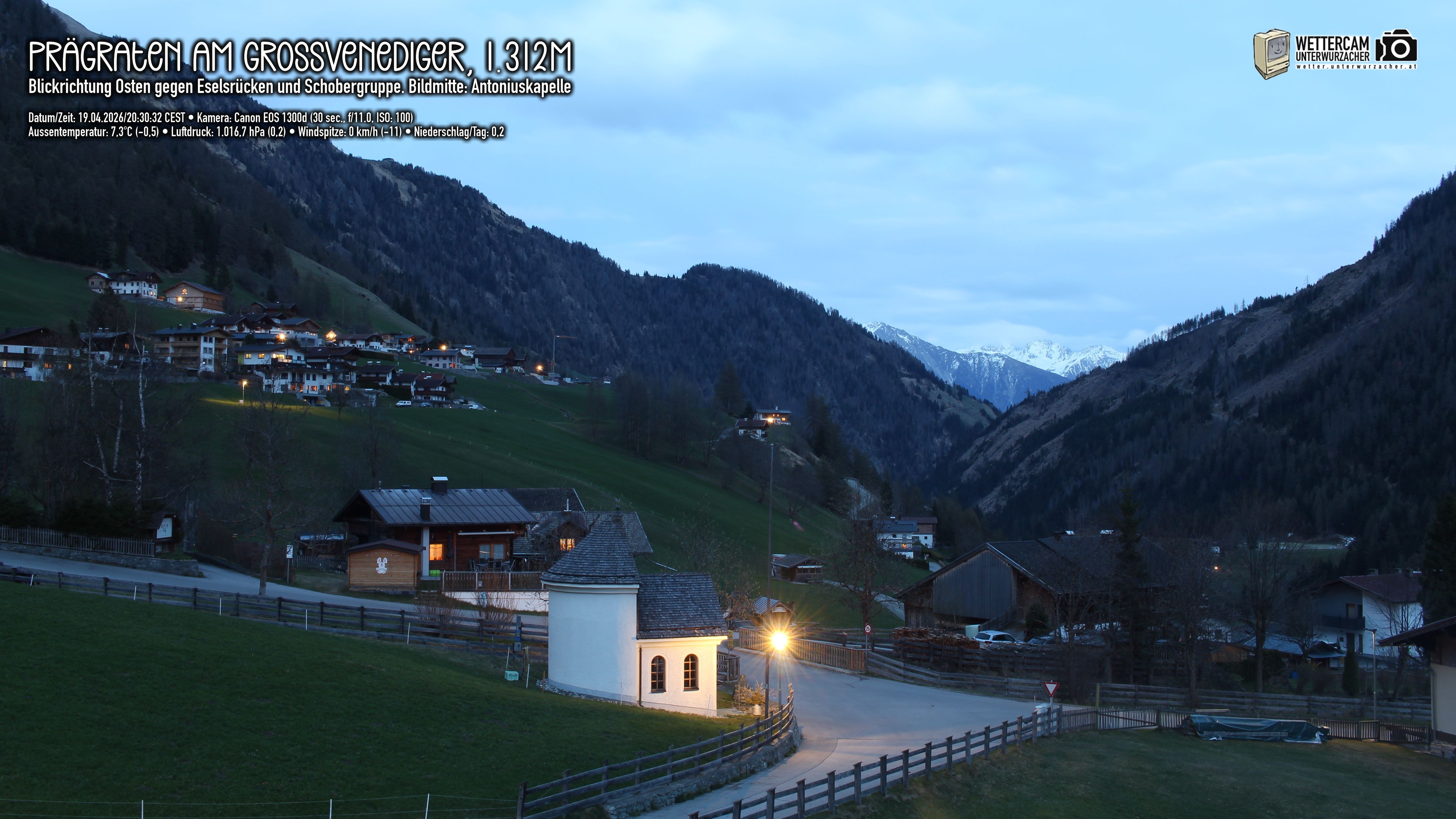 Archiv Foto Webcam Prägraten in Osttirol