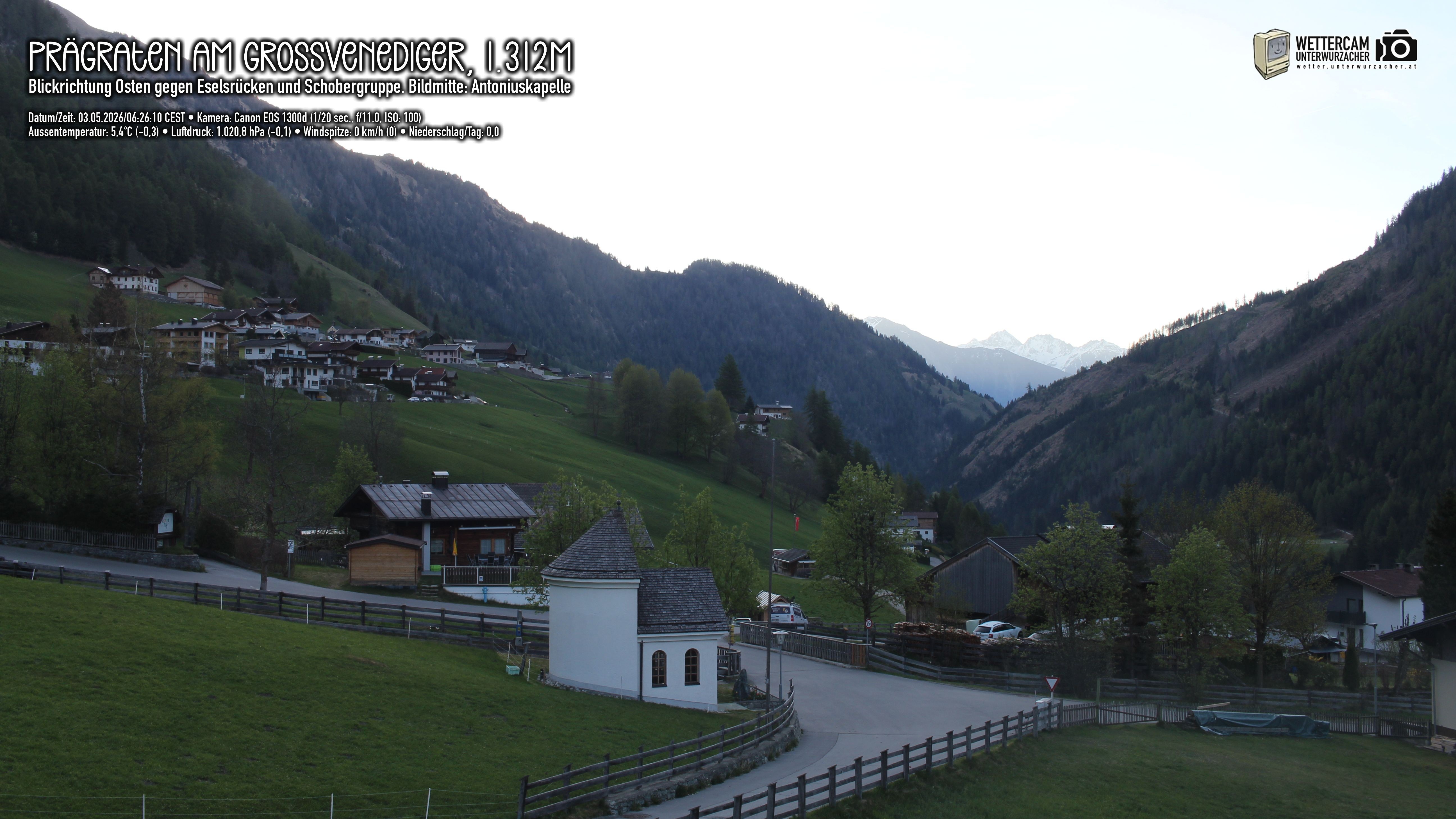 Archived image Webcam Prägraten, East Tyrol