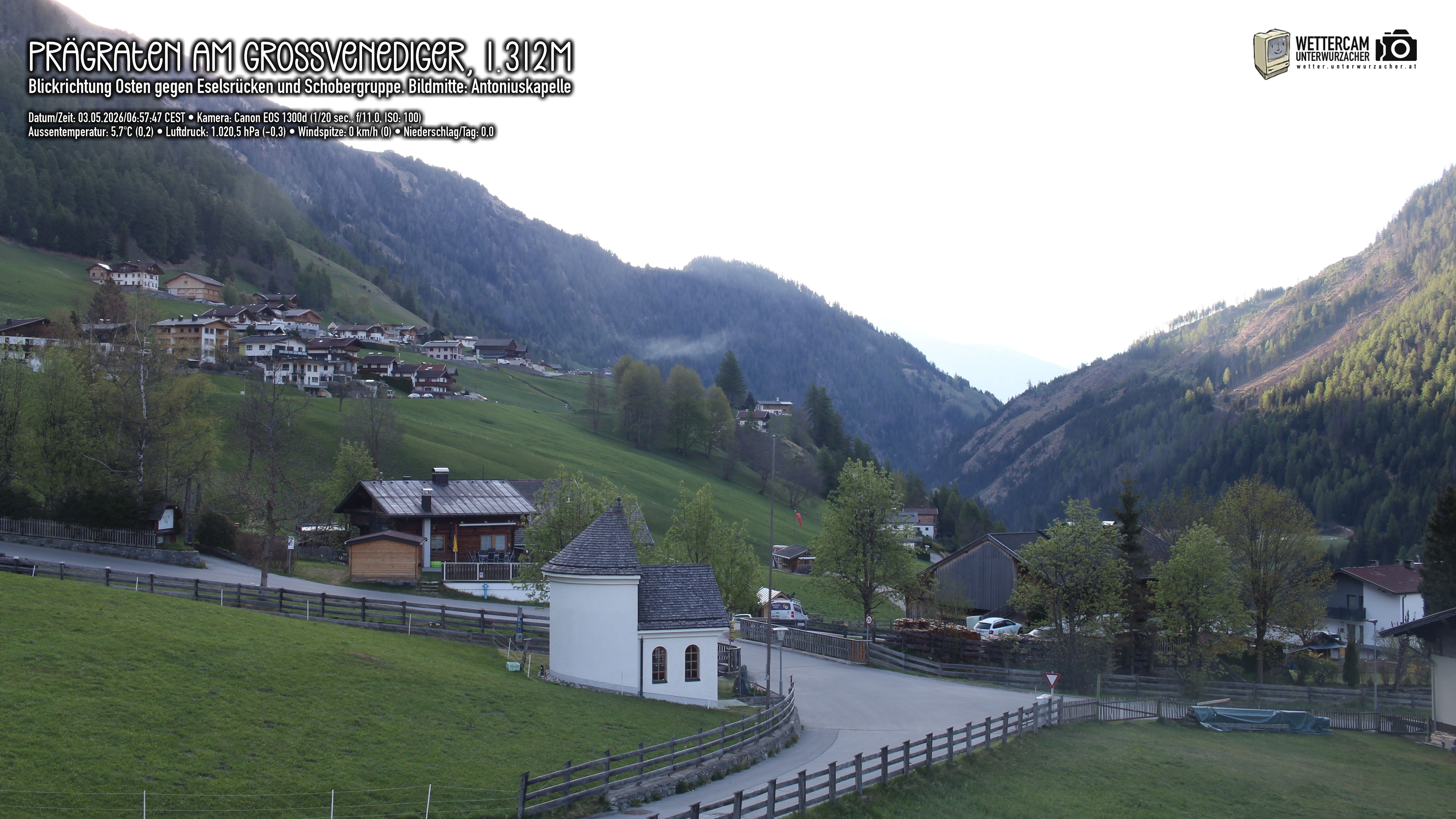 Archived image Webcam Prägraten, East Tyrol