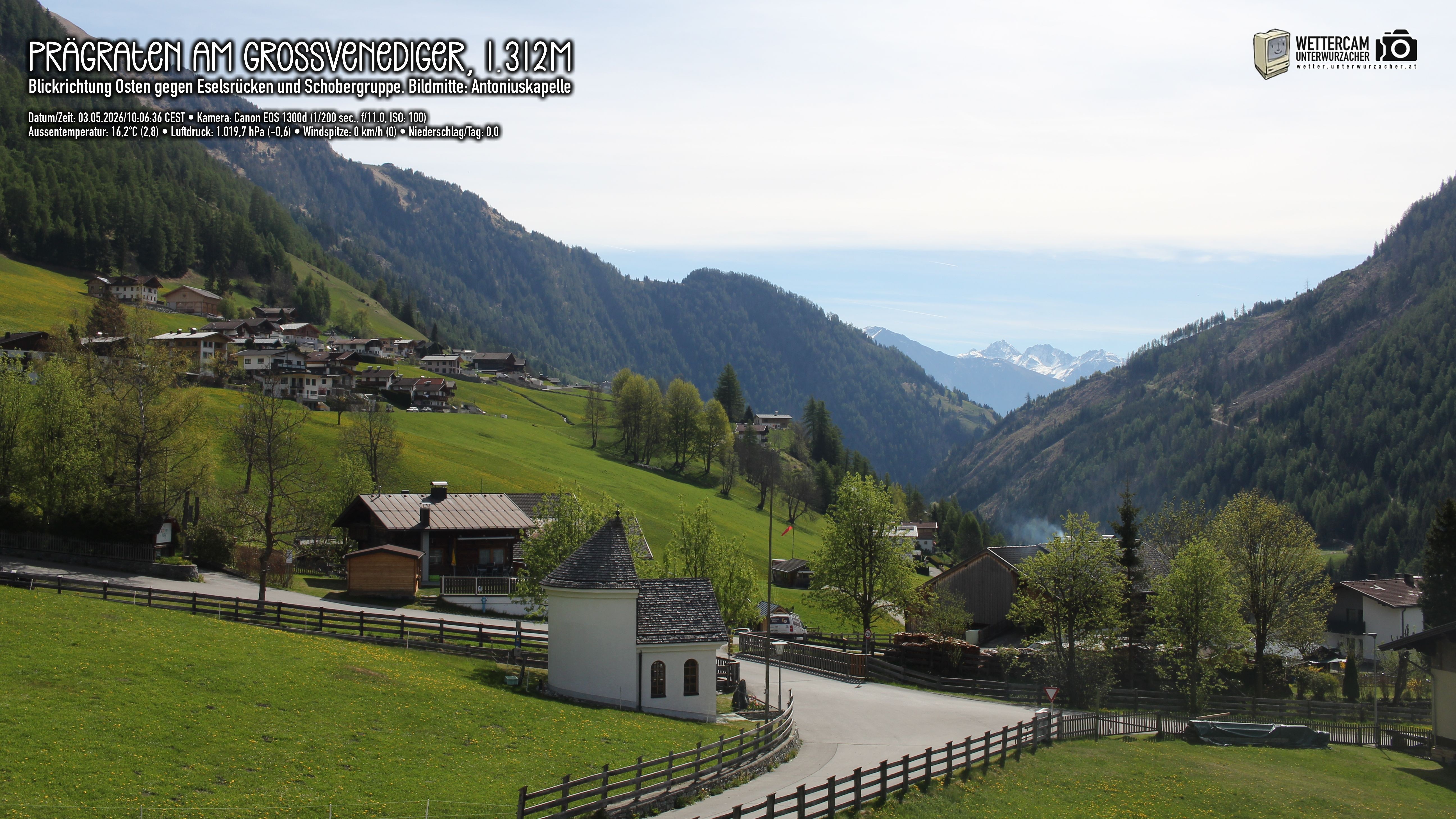 Archived image Webcam Prägraten, East Tyrol