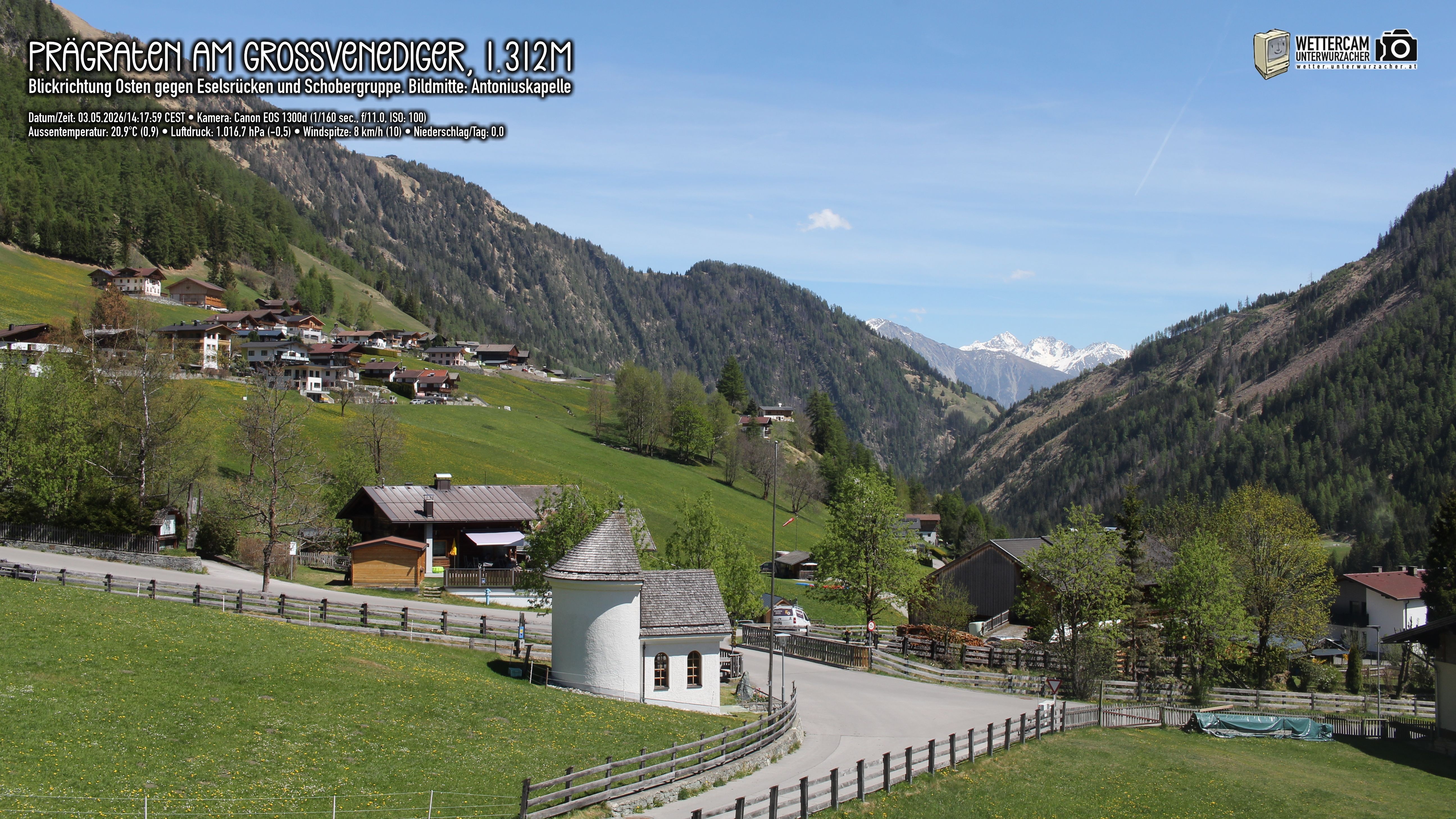 Archived image Webcam Prägraten, East Tyrol