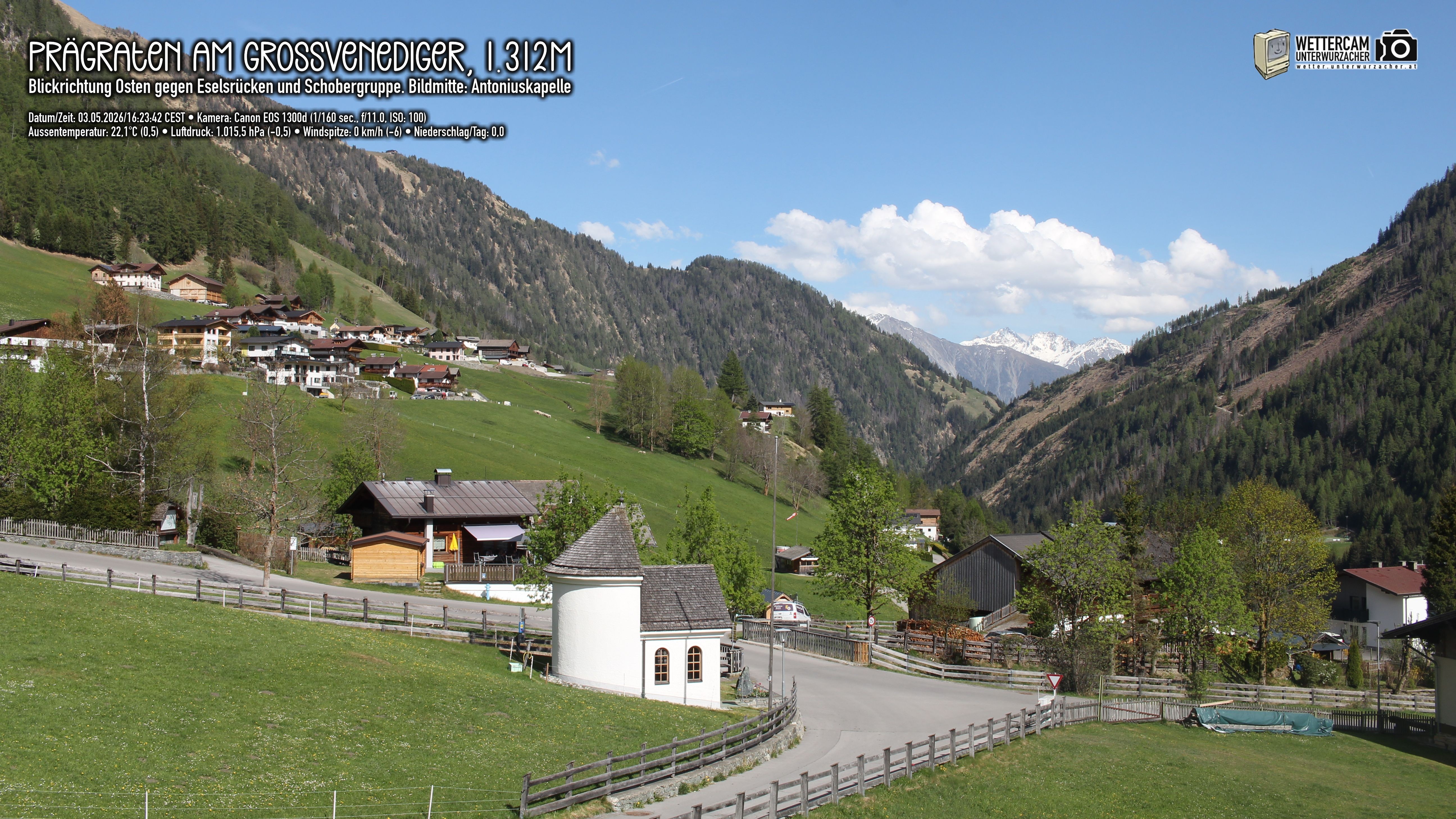 Archived image Webcam Prägraten, East Tyrol