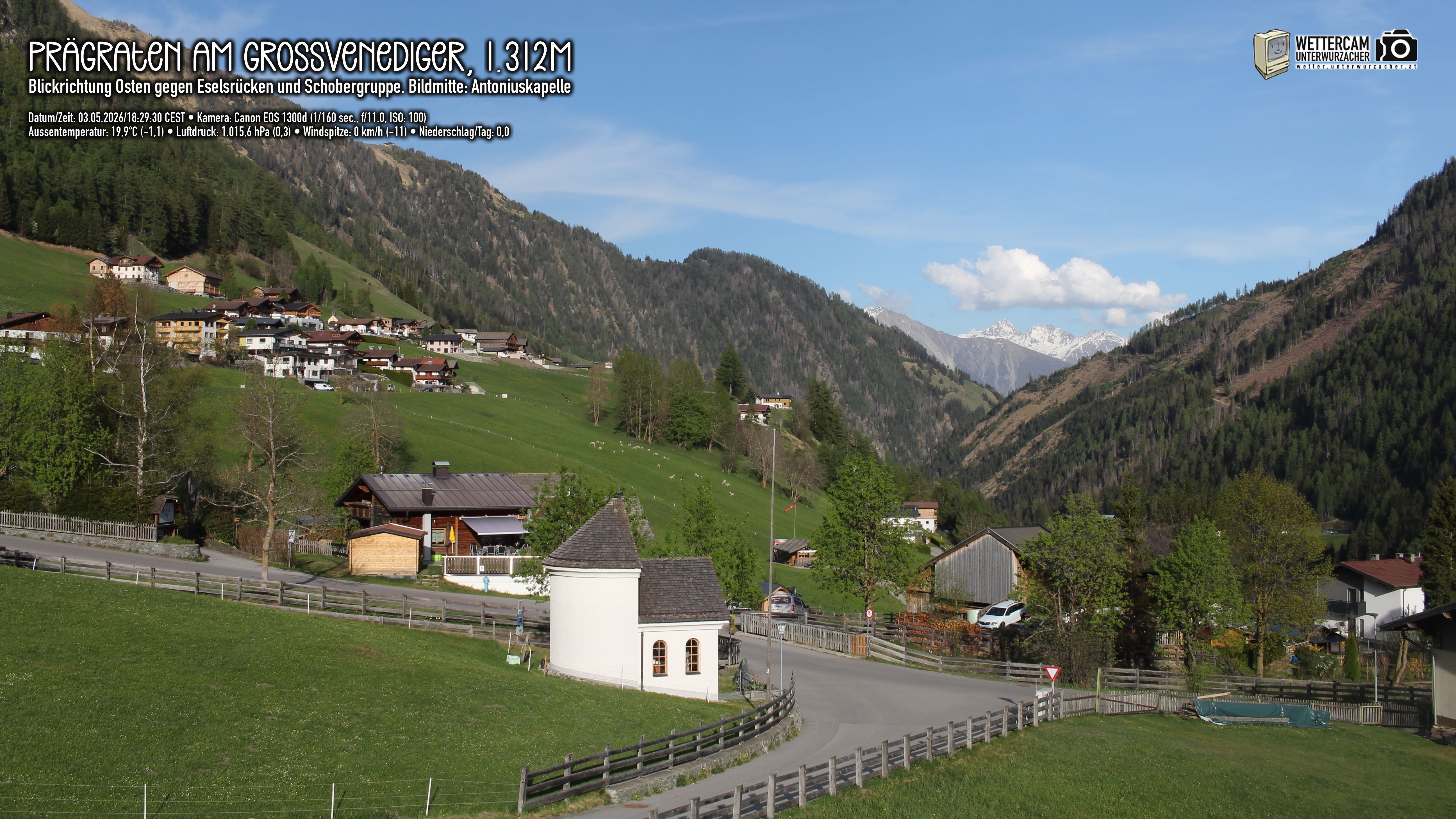 Archiv Foto Webcam Prägraten in Osttirol