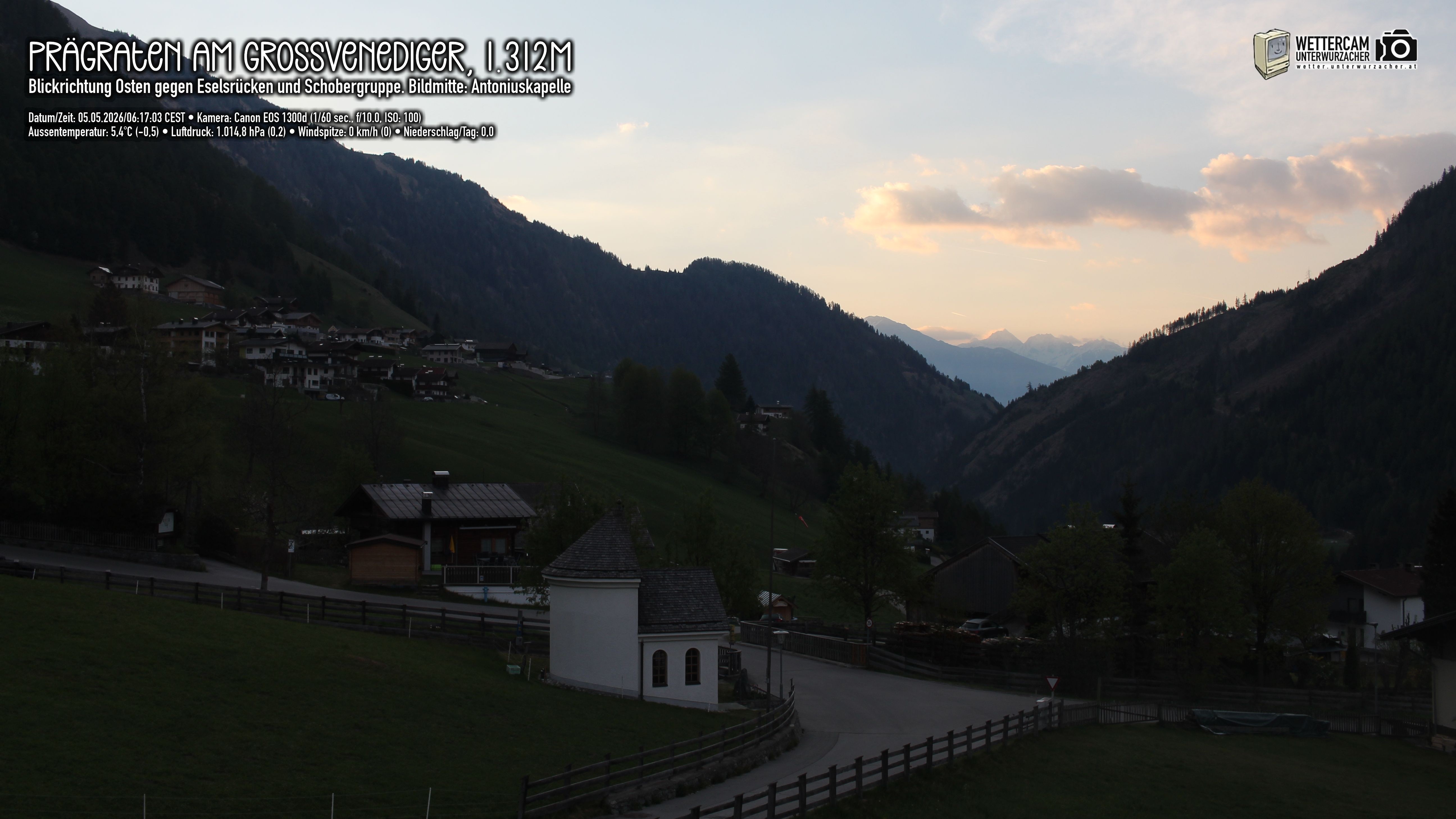 Archived image Webcam Prägraten, East Tyrol