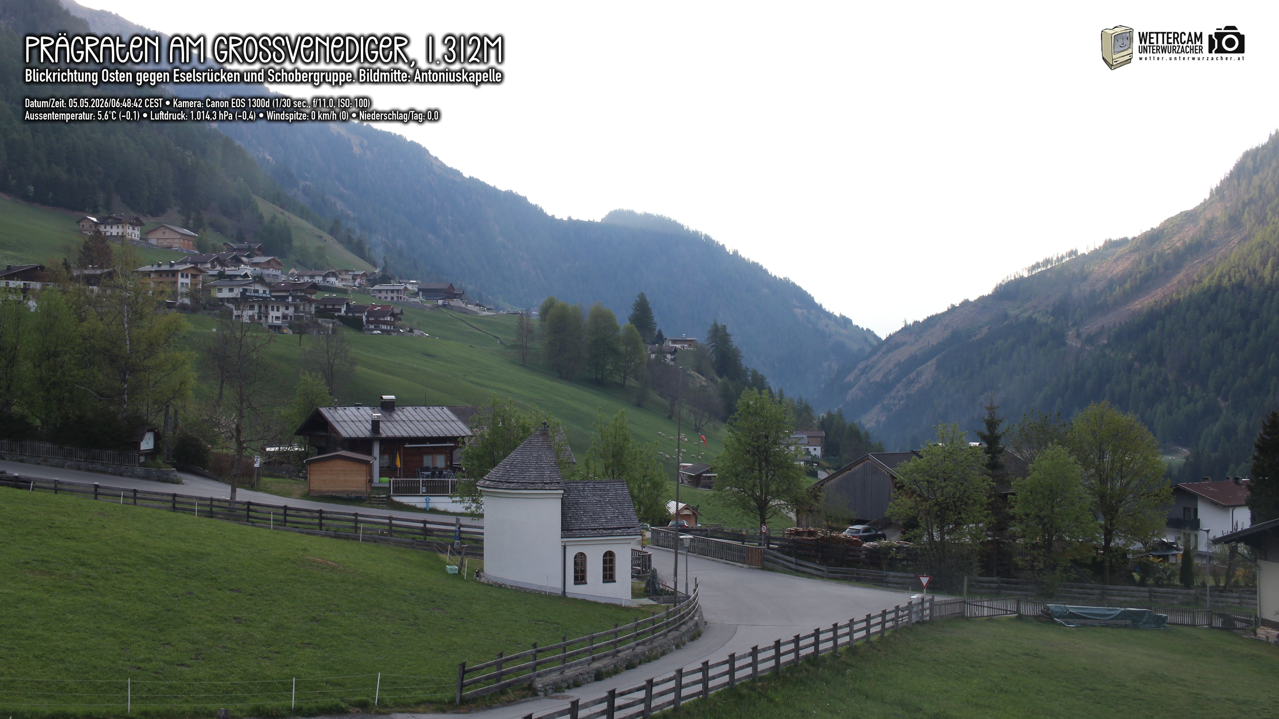 Archived image Webcam Prägraten, East Tyrol