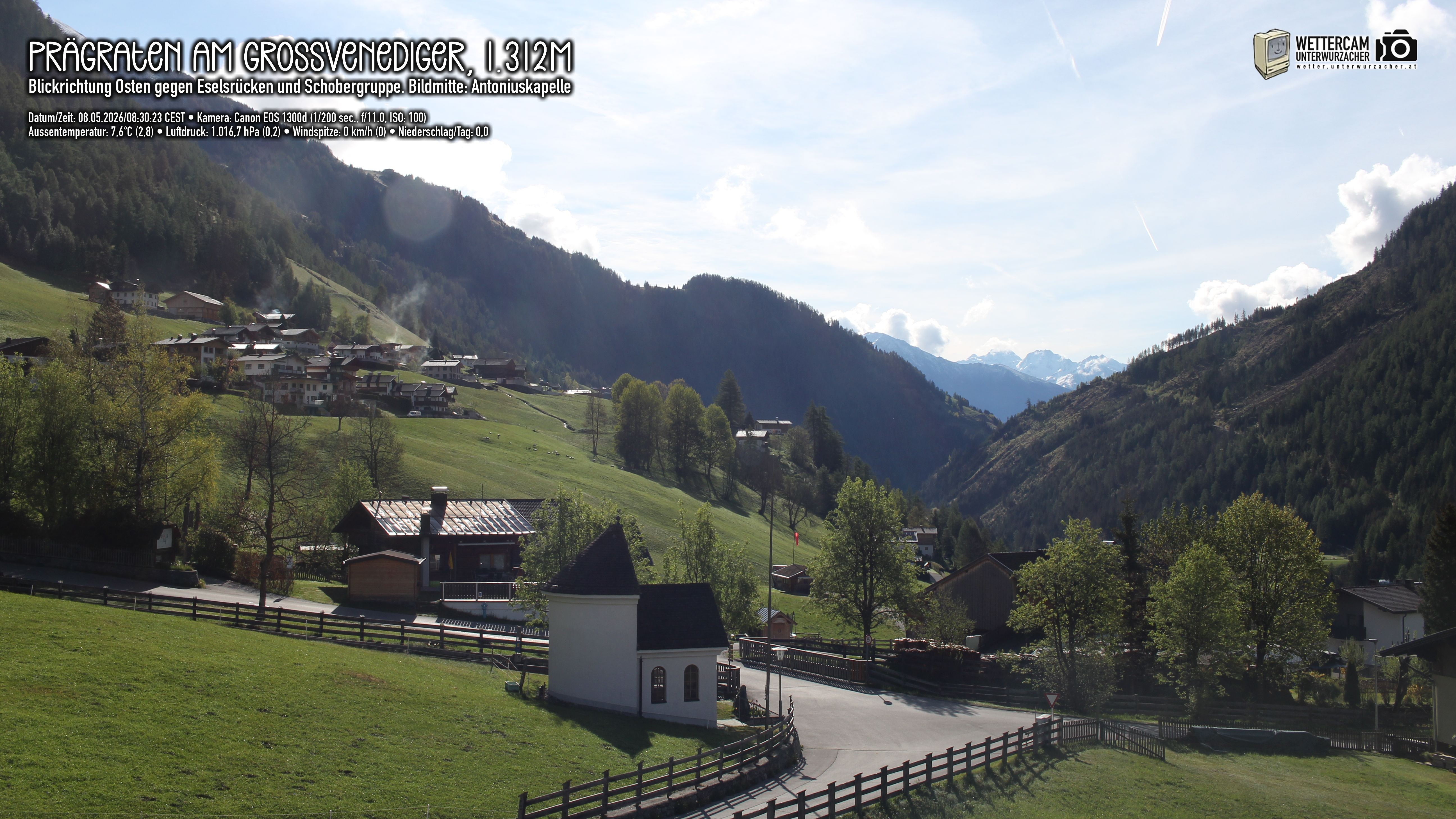 Archiv Foto Webcam Prägraten in Osttirol