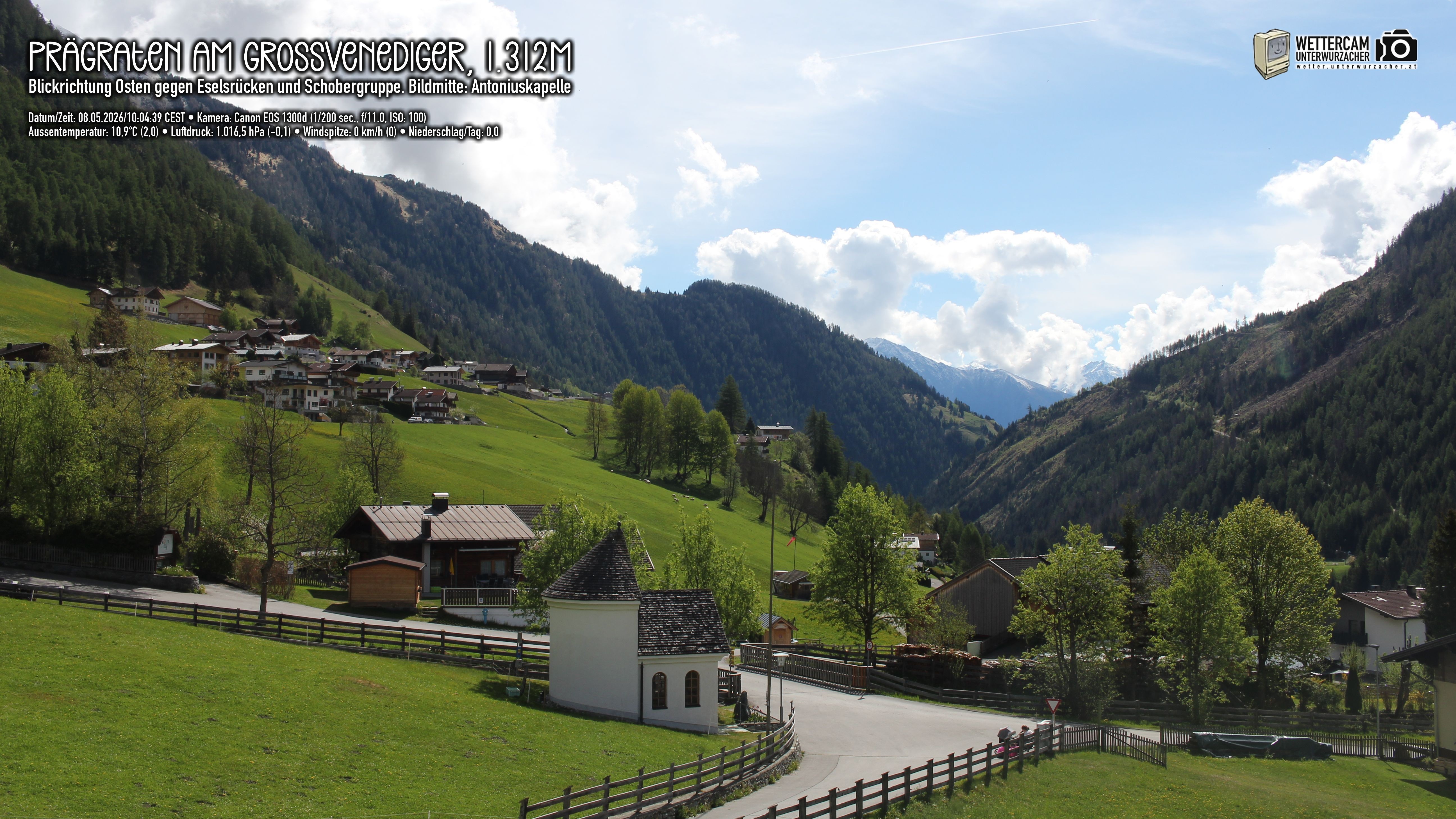 Archiv Foto Webcam Prägraten in Osttirol