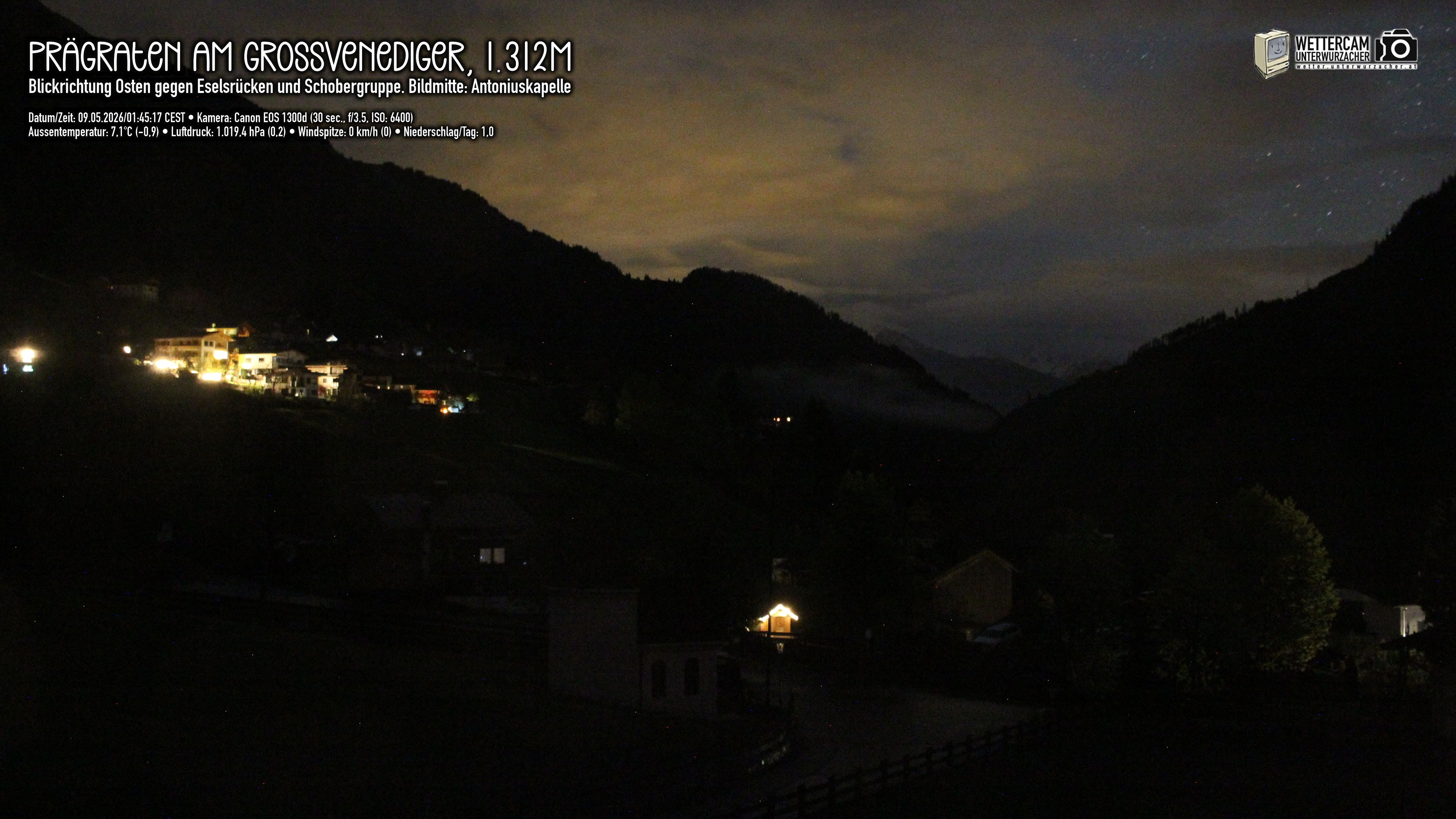 Archiv Foto Webcam Prägraten in Osttirol
