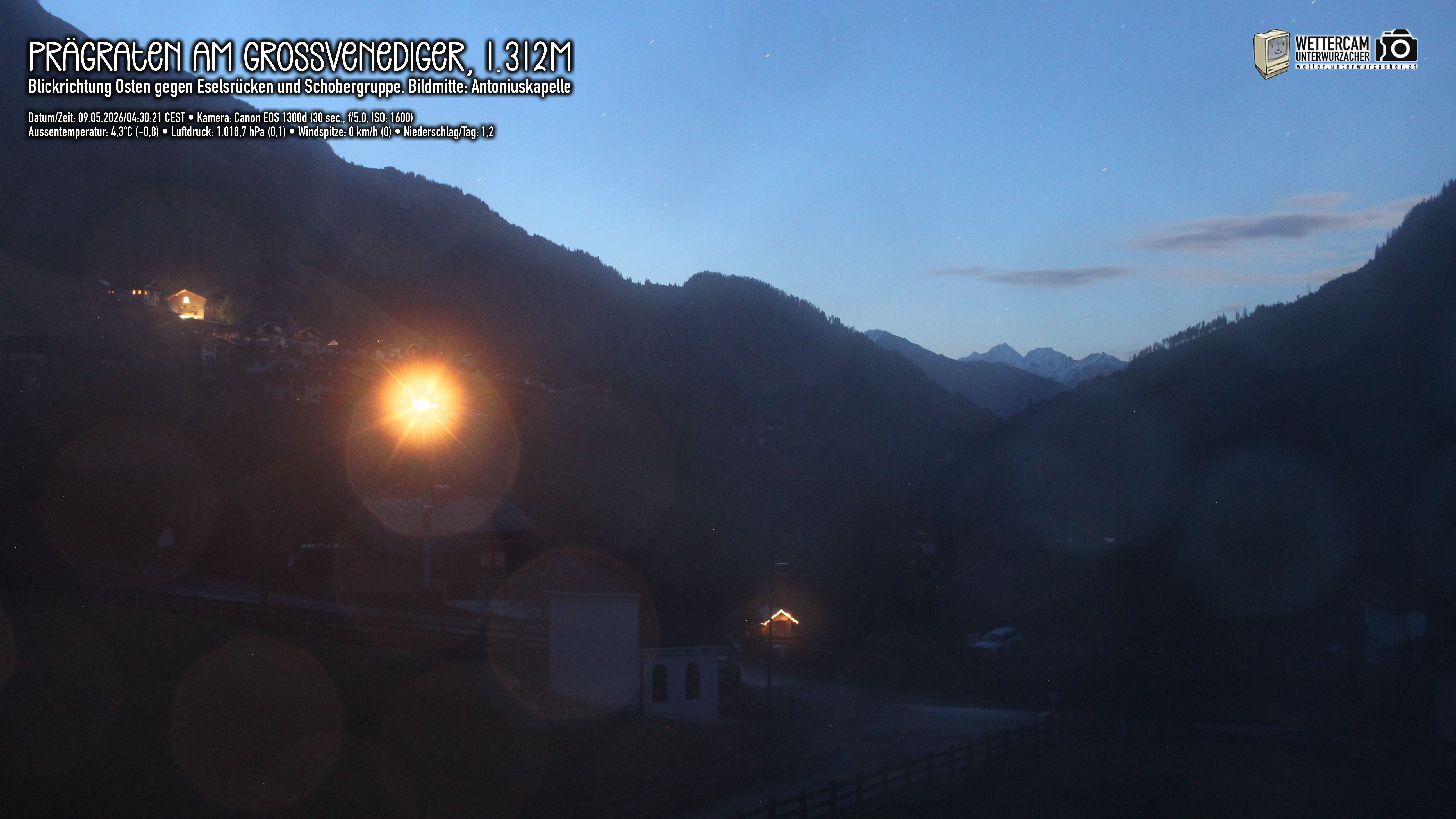 Archiv Foto Webcam Prägraten in Osttirol