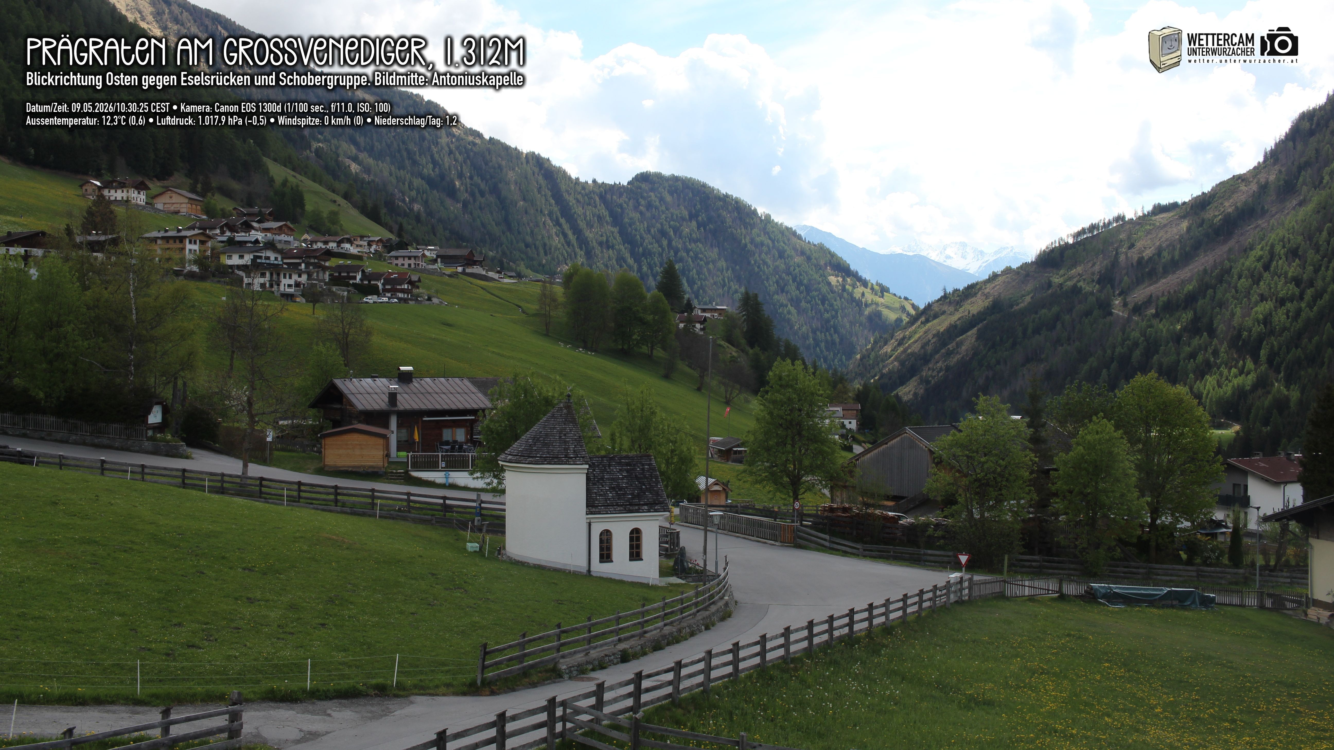 Archiv Foto Webcam Prägraten in Osttirol