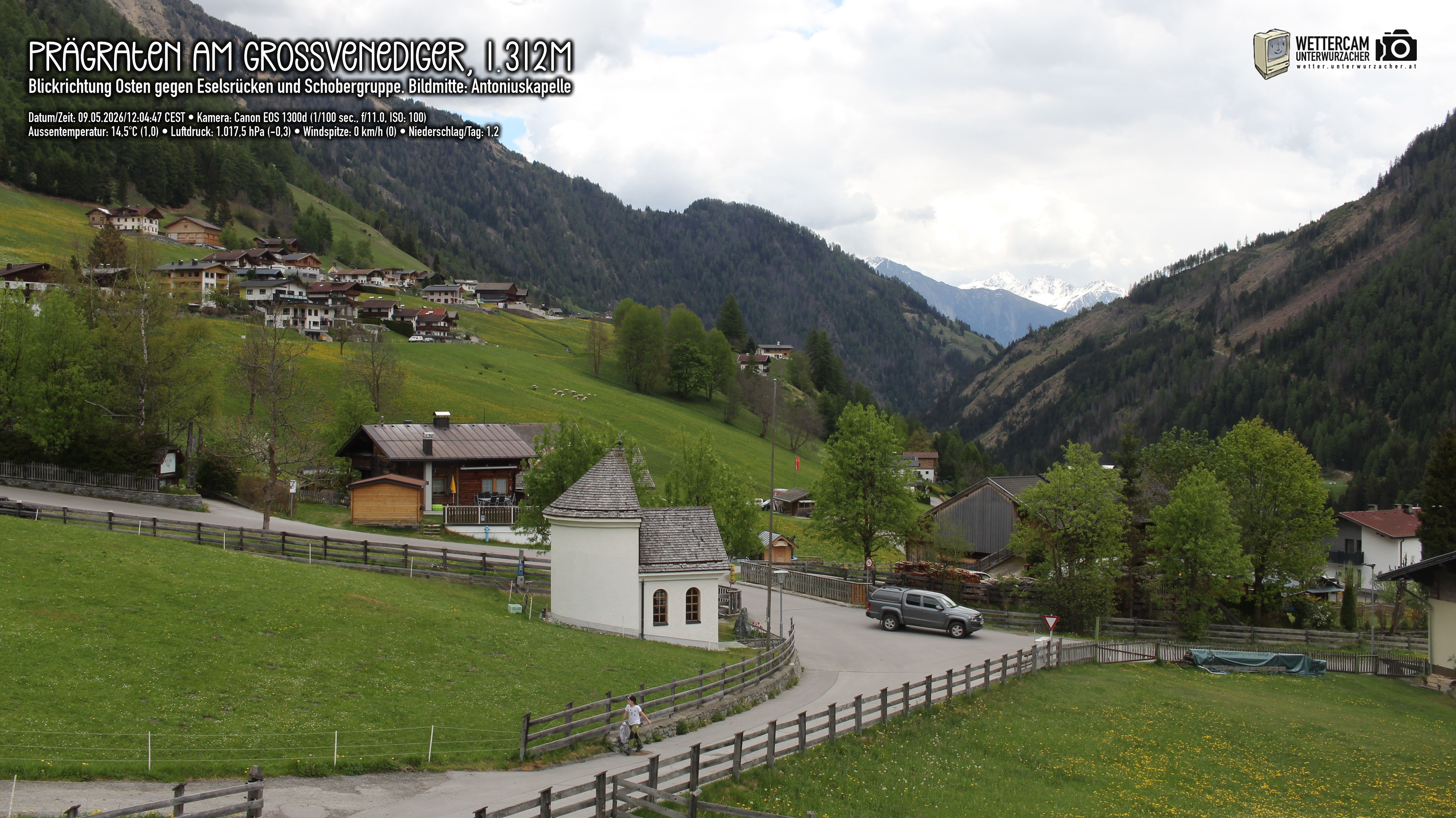 Archiv Foto Webcam Prägraten in Osttirol