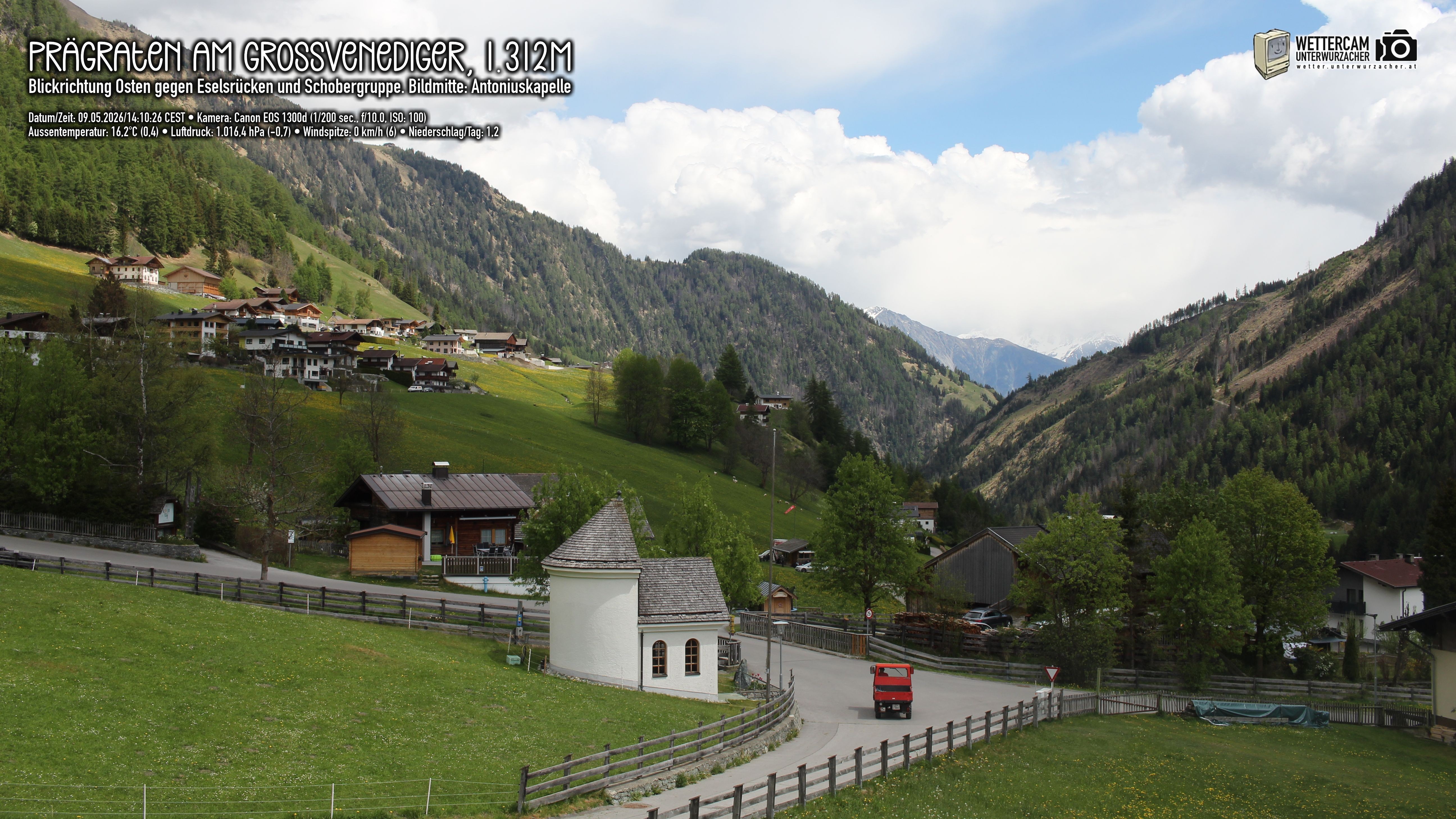 Archiv Foto Webcam Prägraten in Osttirol