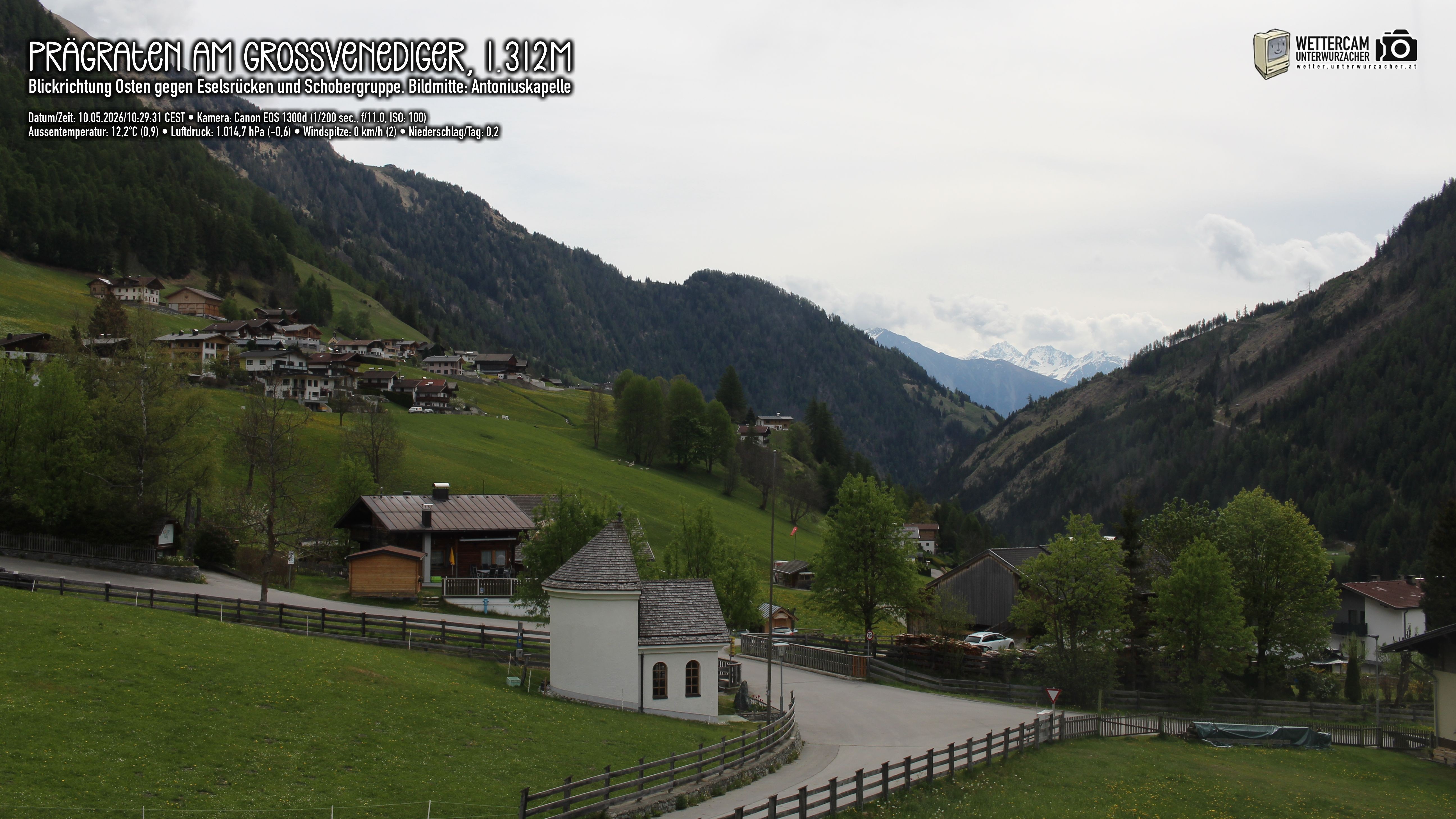 Archiv Foto Webcam Prägraten in Osttirol