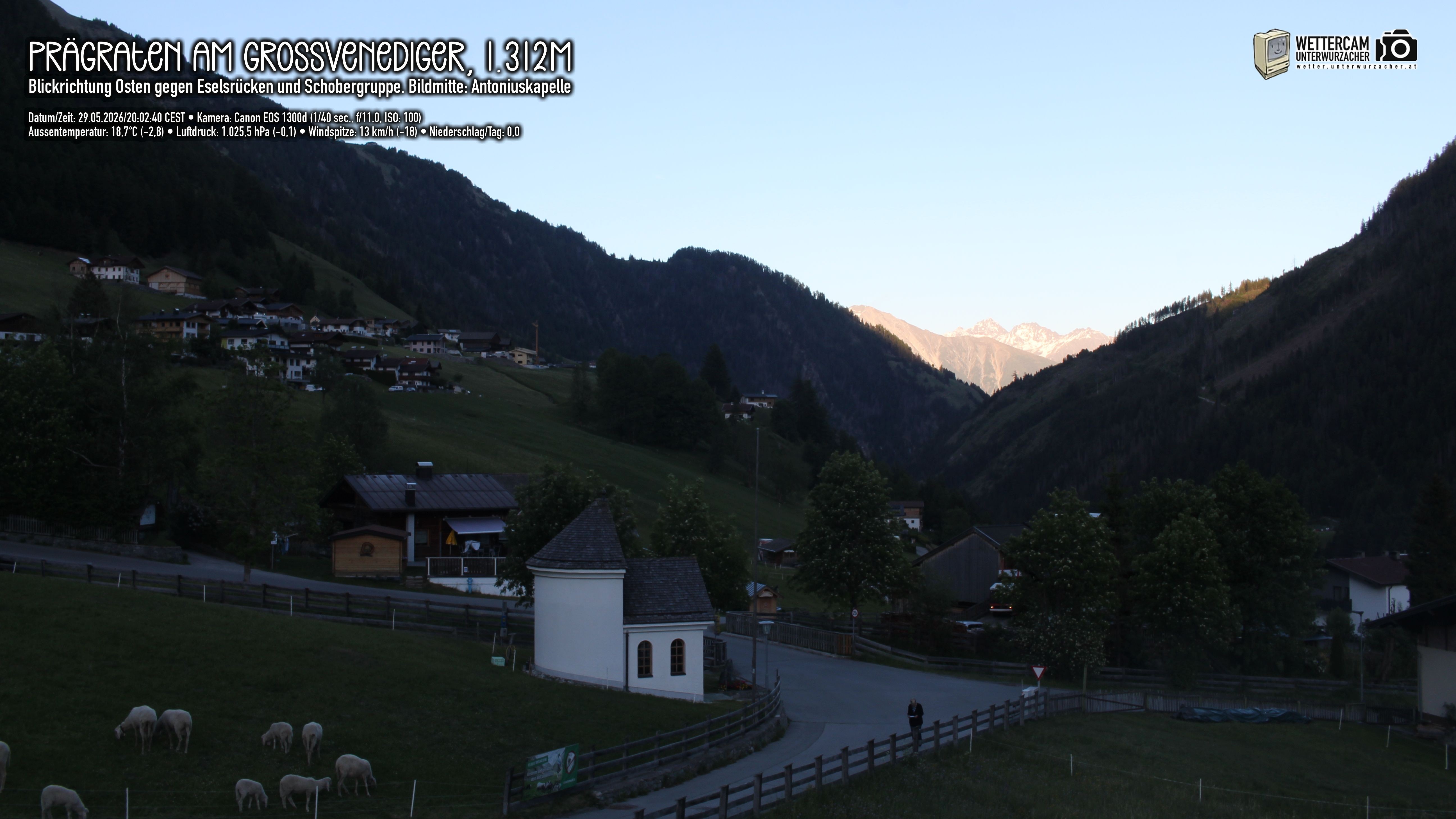 Archiv Foto Webcam Prägraten in Osttirol