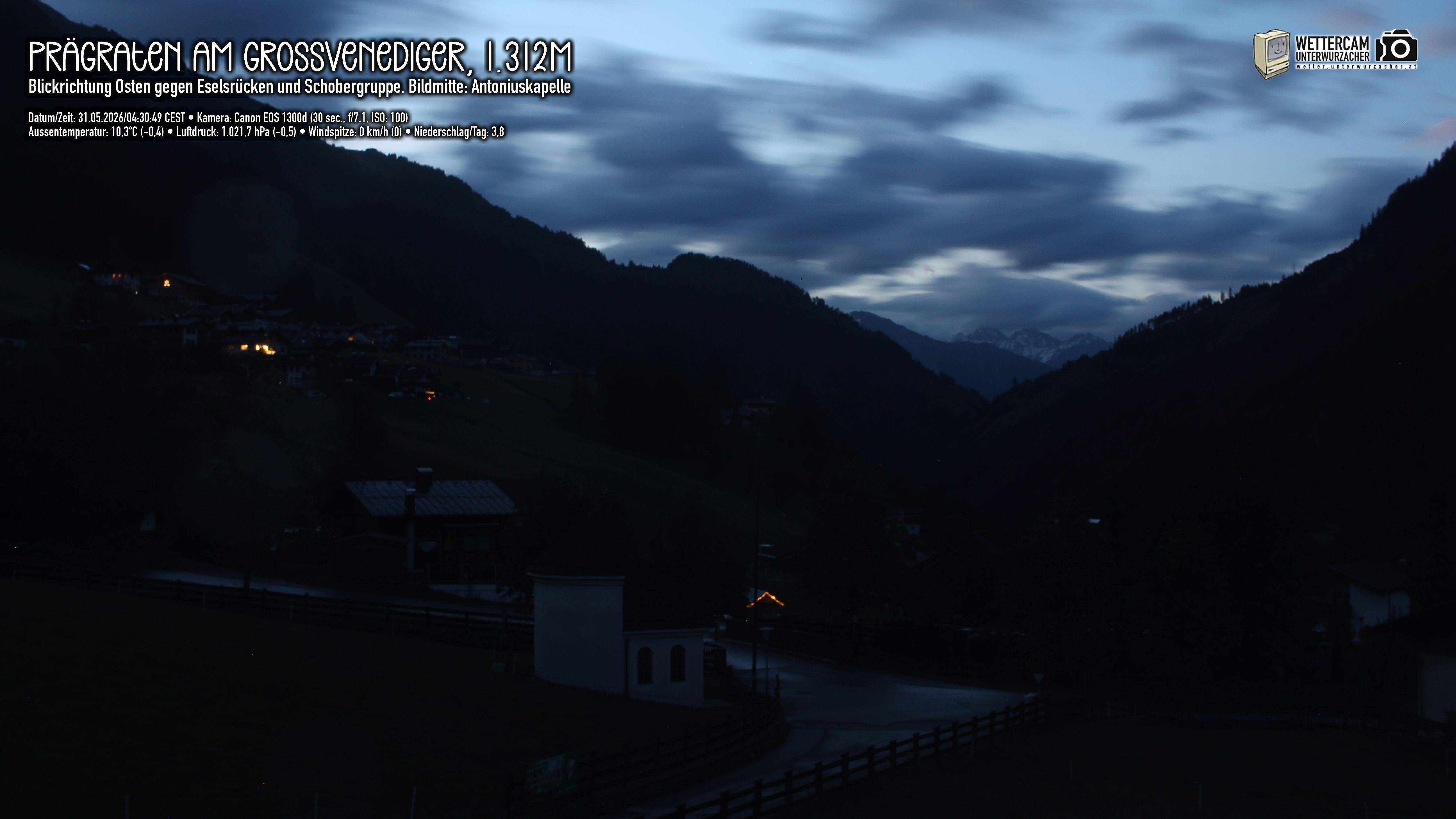 Archived image Webcam Prägraten, East Tyrol