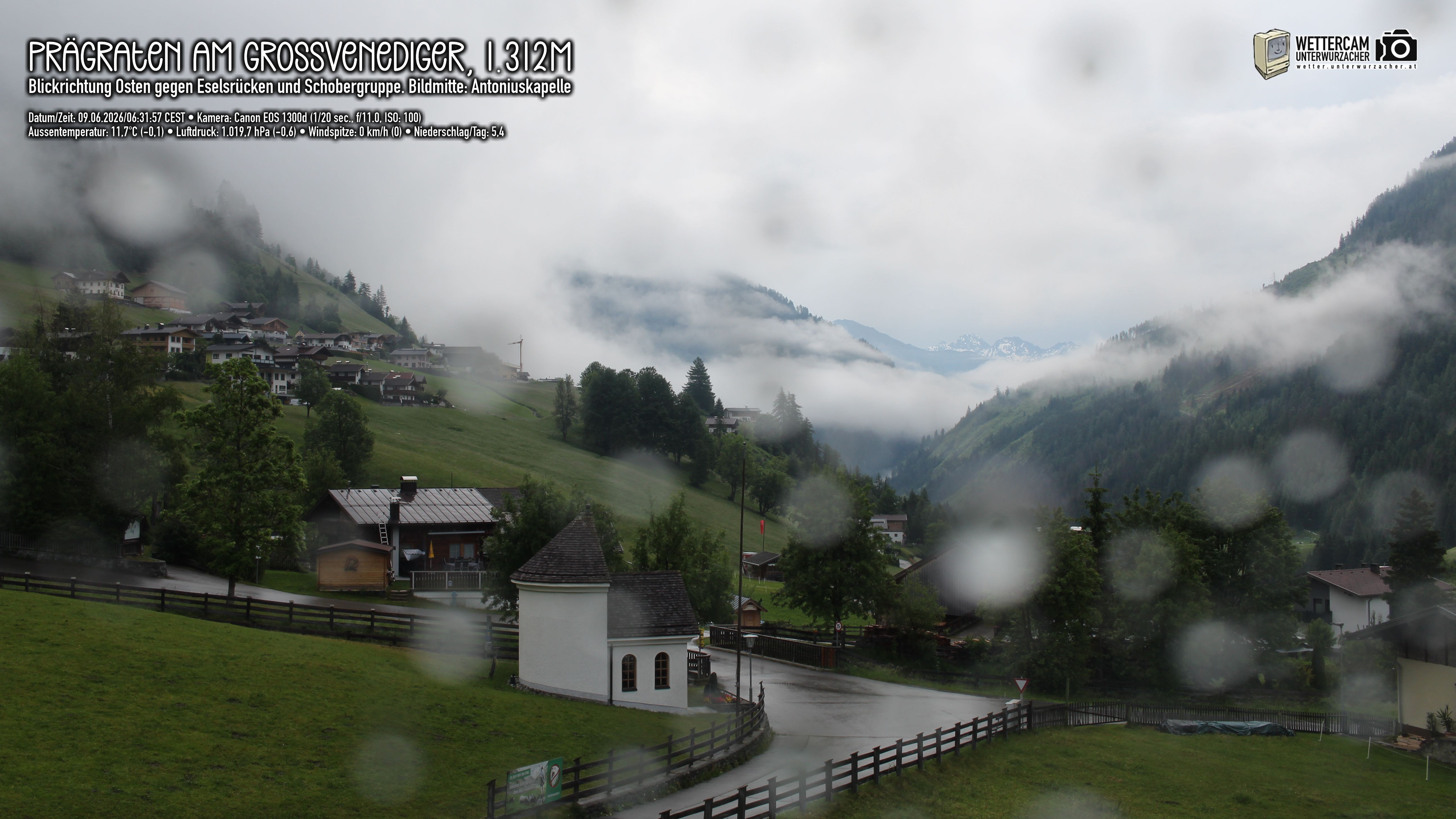 Archiv Foto Webcam Prägraten in Osttirol