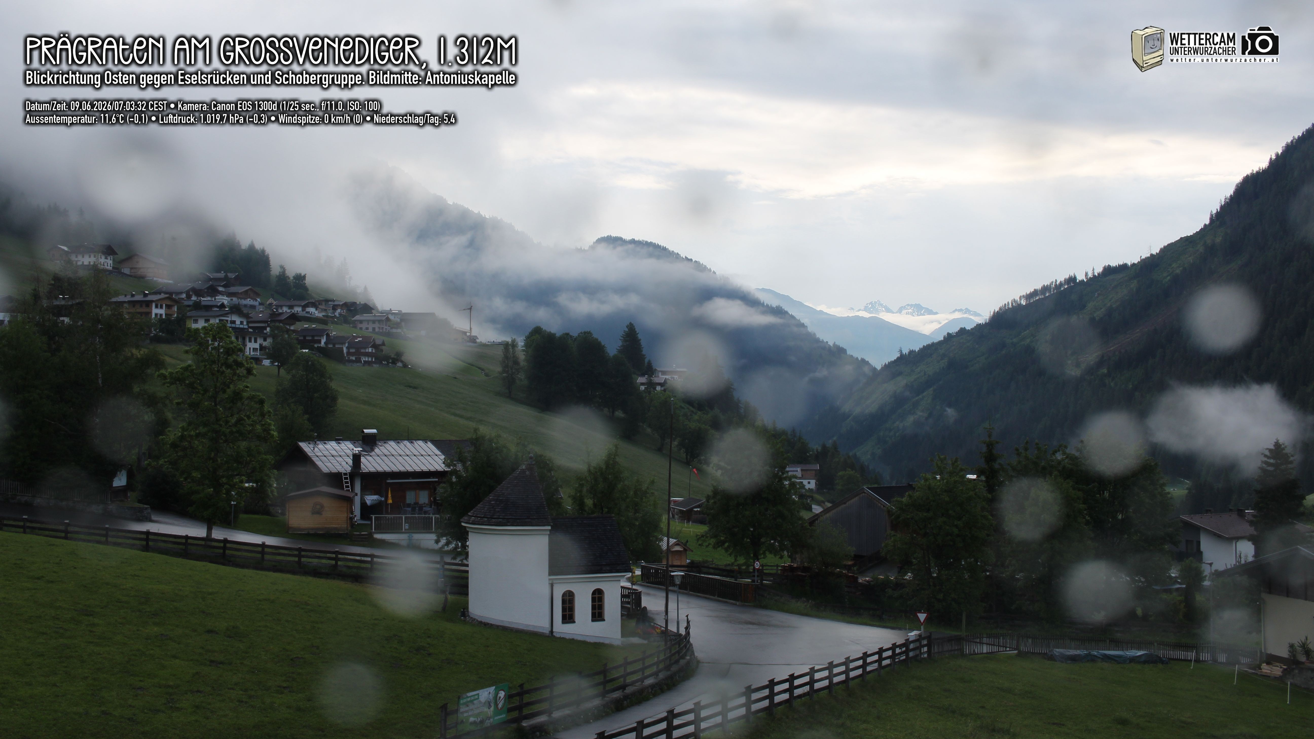 Archiv Foto Webcam Prägraten in Osttirol