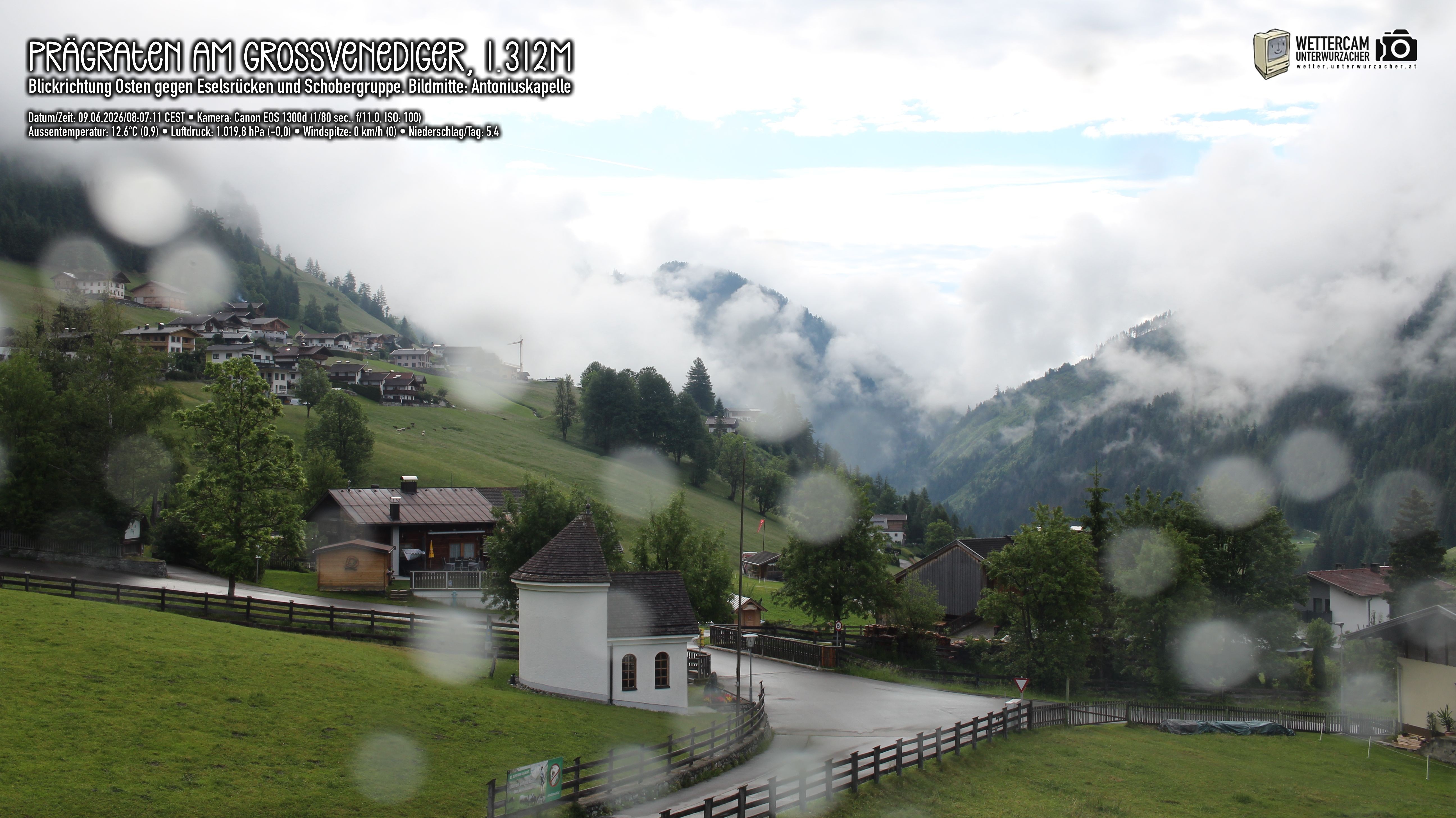 Archiv Foto Webcam Prägraten in Osttirol